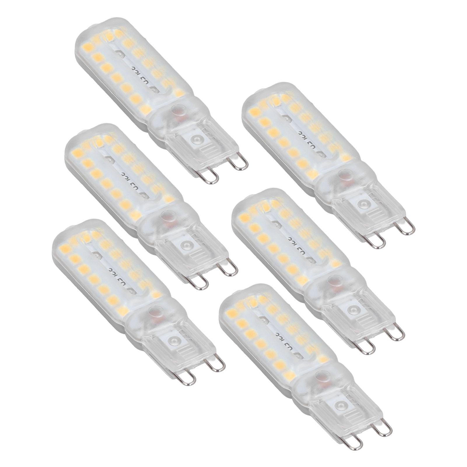 6er-pack G9 7w 32led-lampen, Dimmbar, Warmweiß 220-240v, Transparenter Schirm, Für Kronleuchter, Deckenleuchten, Wandleuchten Und Tischlampen (ce- Und Rohs-konform)