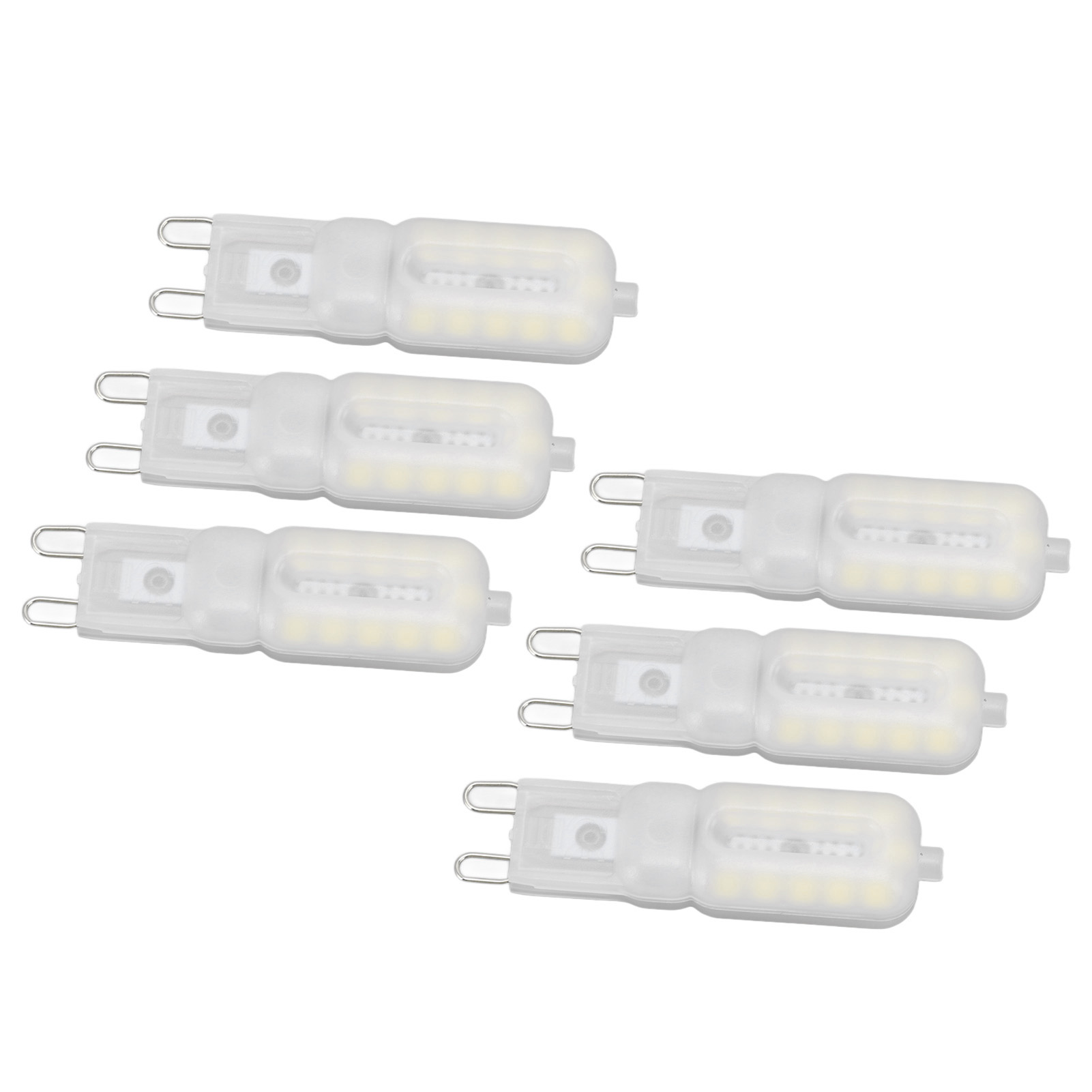 6er-pack G9 5w 22led 2835 Dimmbare Kaltweiße 220v-glühbirnen Für Deckenleuchten, Pendelleuchten, Wandleuchten Und Tischlampen (milchiger Schirm)