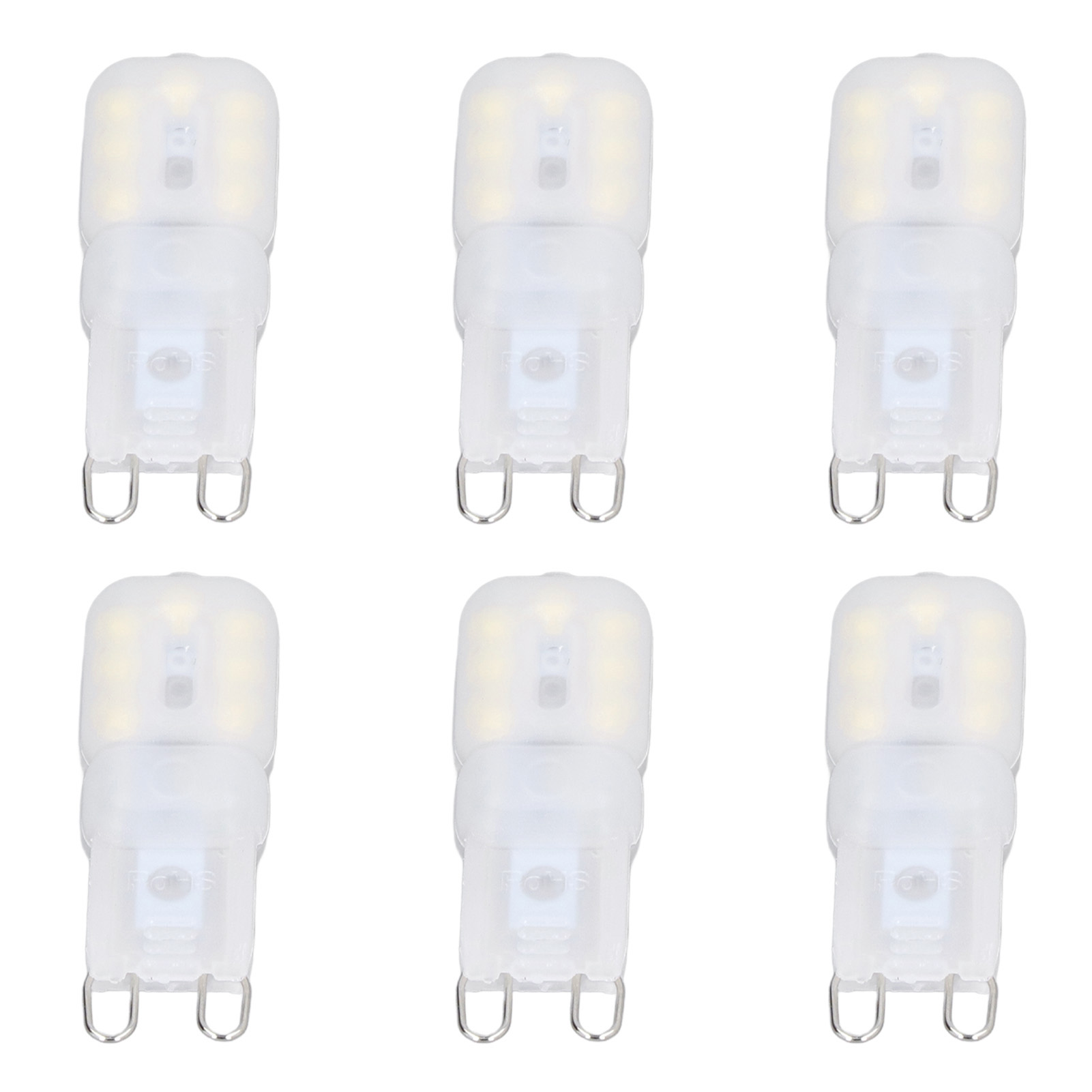 Konvolut G9 3w Led-pc-lampen, Milchig-weiß, Dimmbar 220-240v, 6er-pack, Für Kronleuchter, Deckenleuchten, Wandleuchten, Schreibtischlampen, Ce+rohs-zertifiziert.