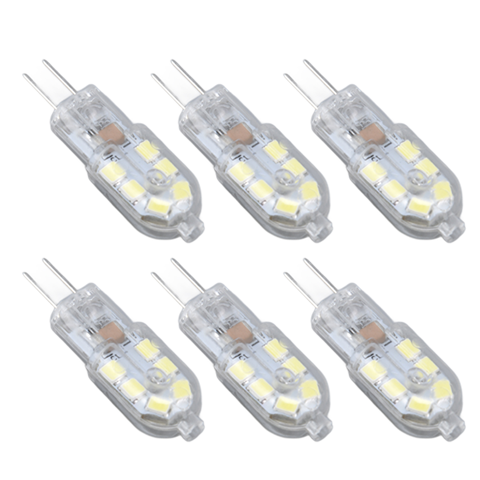 10er-pack G4 12 Led-lampen (2835), Kaltweiß, Stiftsockel, 220 V Wechselstrom, Transparentes Gehäuse, Ersatz Für Die Heimbeleuchtung