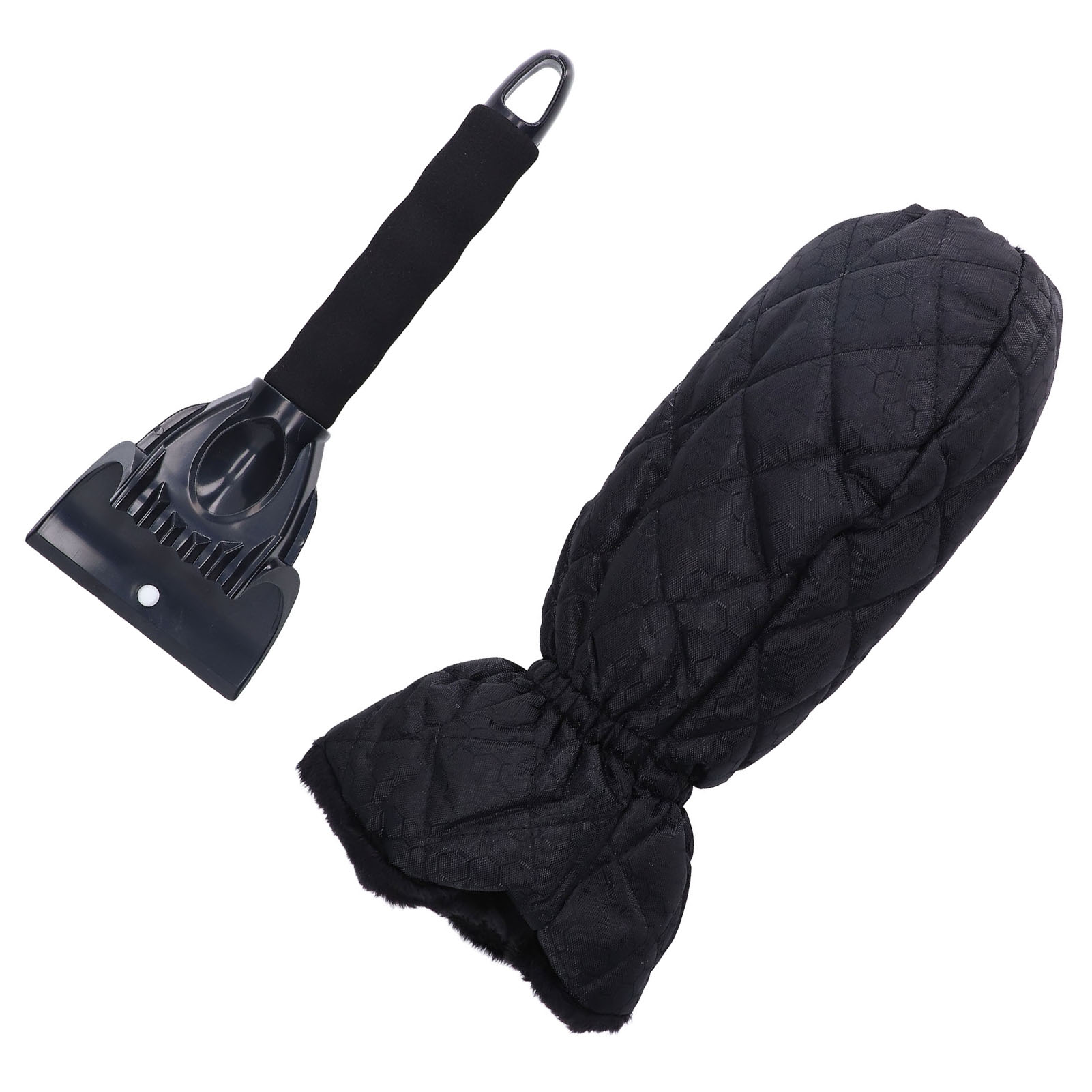 Auto-schneekratzer 26 X 9,5 Cm, Beheizbare Handschuhe, Eiskratzer, Winter-autoausrüstung, Schwarz