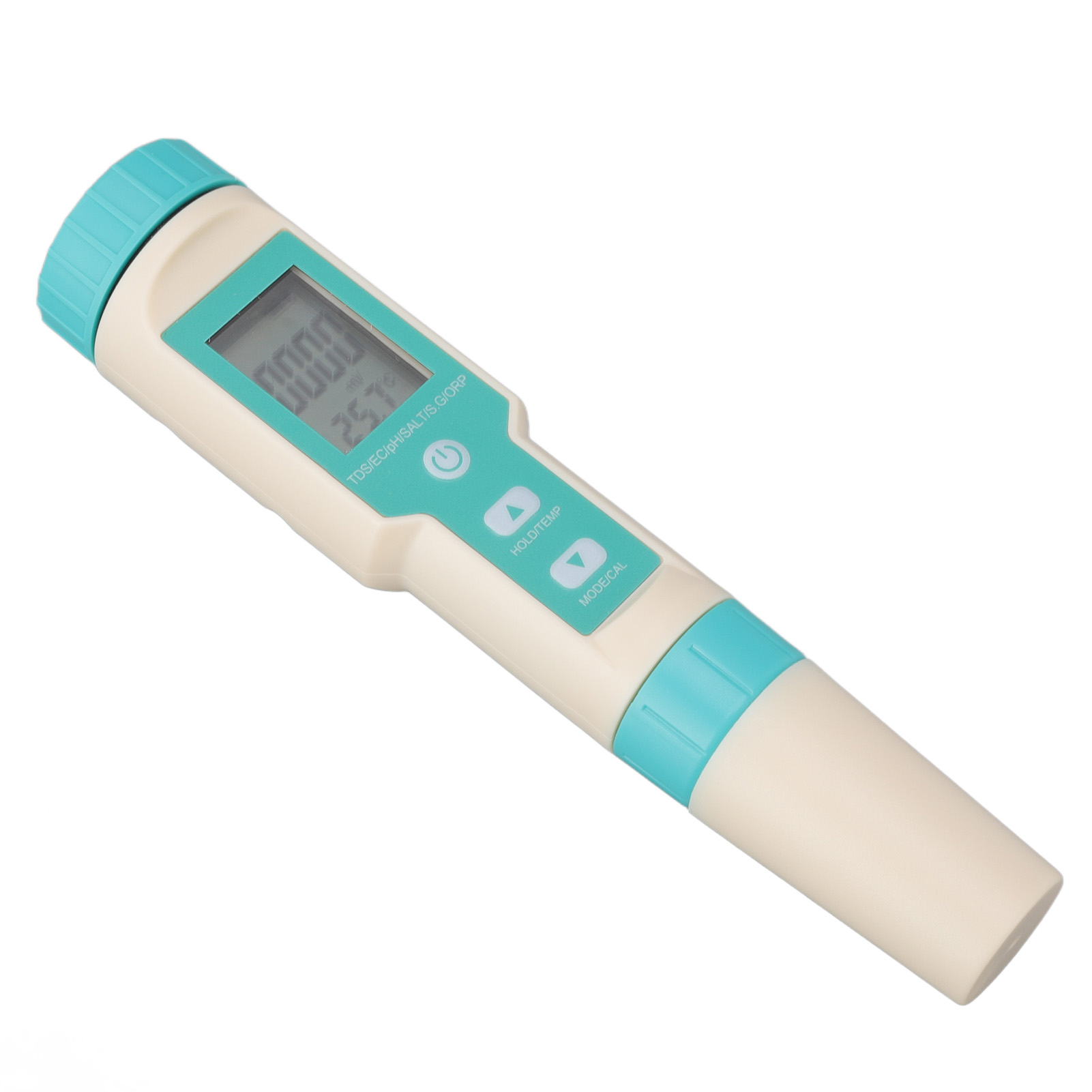 7-in-1 Wassertester, Hochpräziser Stift Zur Messung Von Orp, Ph-wert, Tds, Ec-wert Und Temperatur, Multifunktionales Digitales Ph-meter (inkl. Pulver, Ohne Batterie) - Modell Ph129