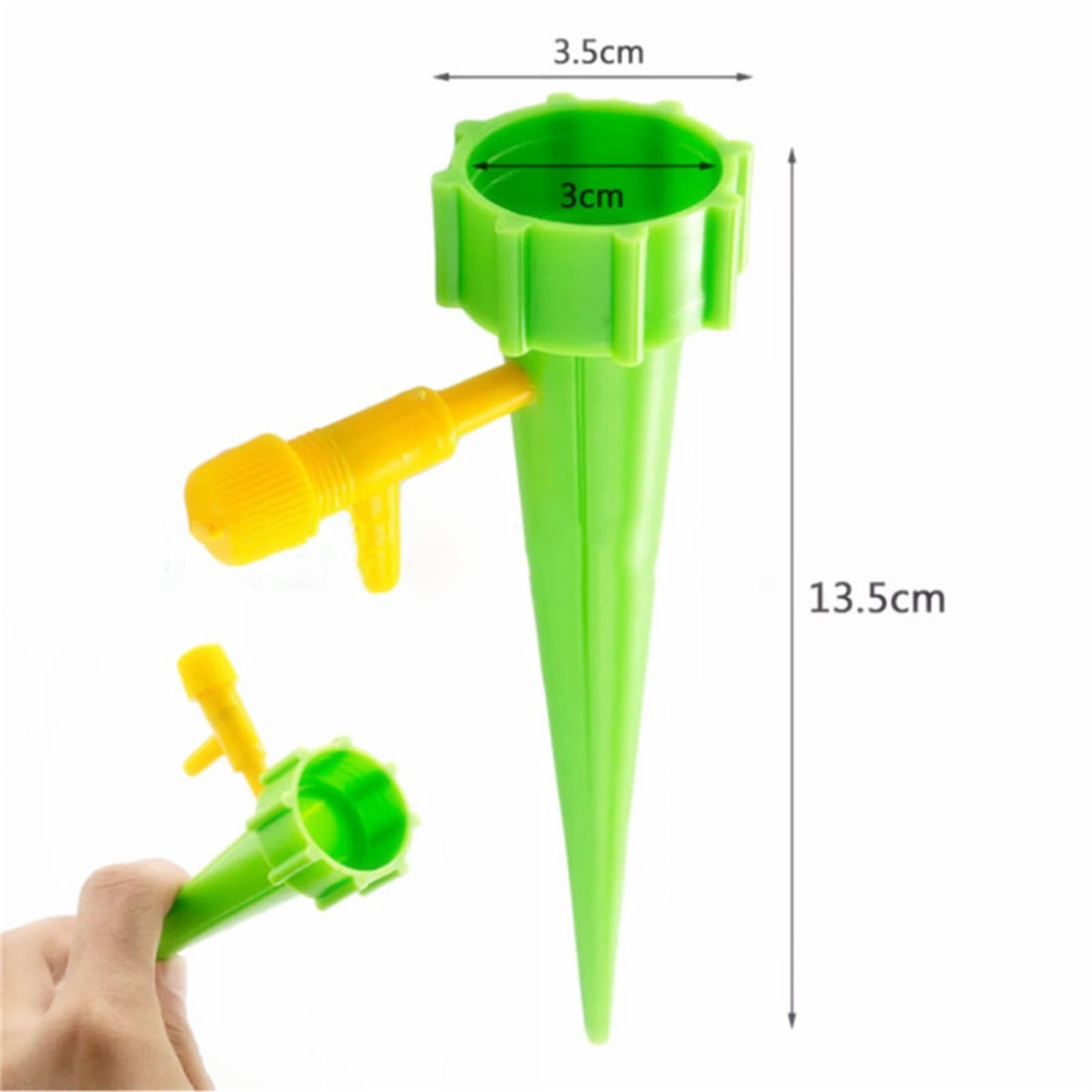 Packung Mit 10 Grünen Automatischen Pflanzensprengern, Langsame Tropfbewässerung, Verzögerte Bewässerung, Ideal Für Reisen Oder Den Gebrauch Zu Hause.