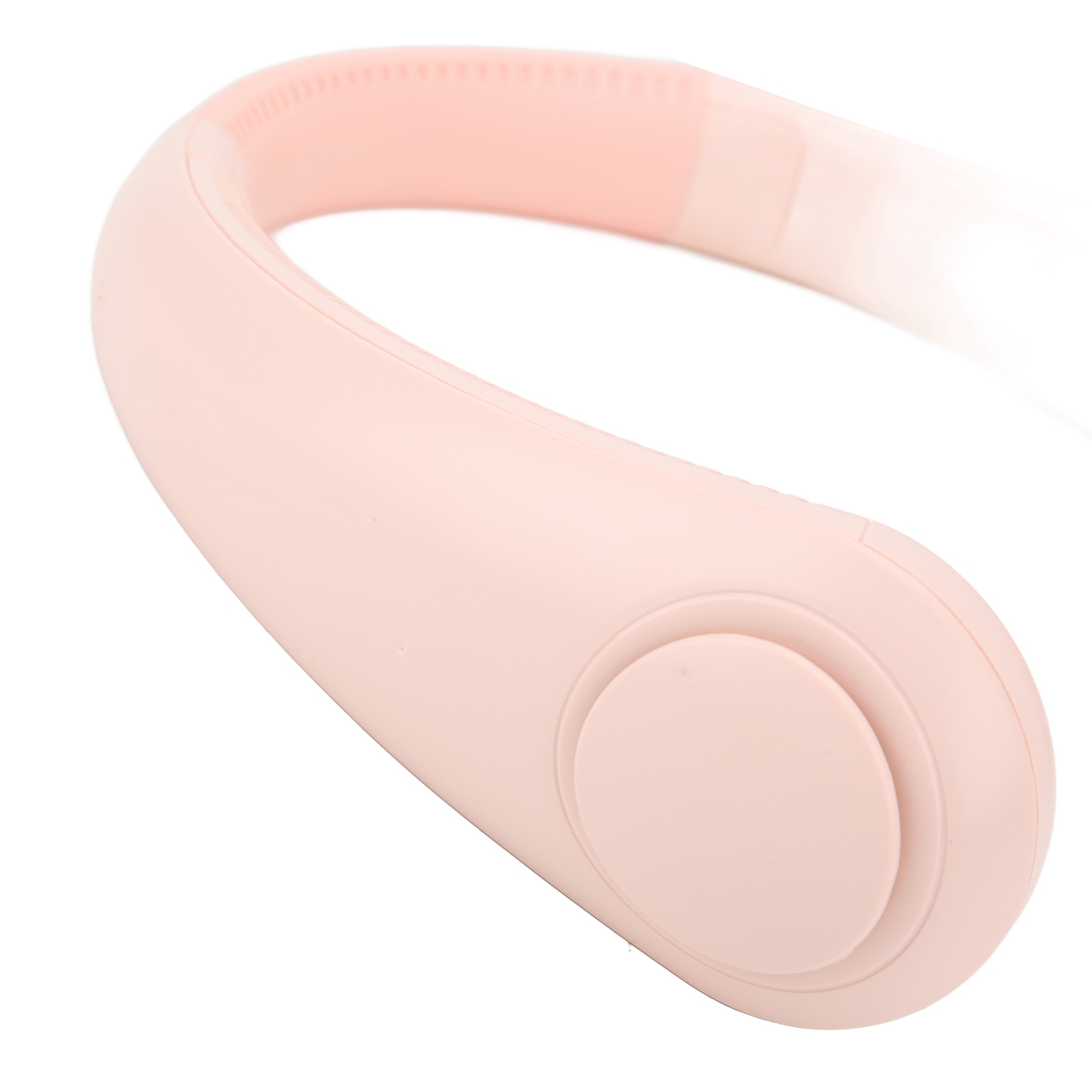 Geräuschloser, Klingenloser Ventilatorkragen, Usb-aufladbar Für Outdoor-sportarten, Faltbar, Mit Eingebautem Akku, Kirschrosa