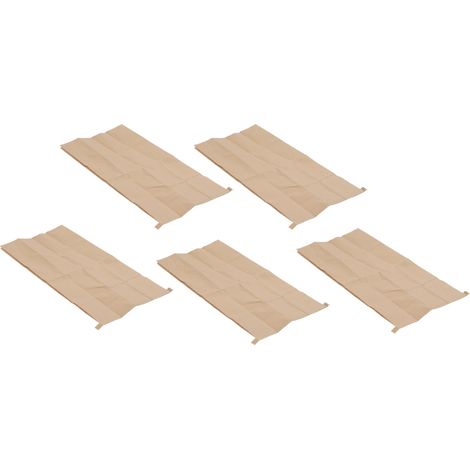 Set Mit 5 Gewebten Kraftpapier-verbundtaschen, Wasserdicht, 50 X 100 Cm, Mit Weißem Innenfutter
