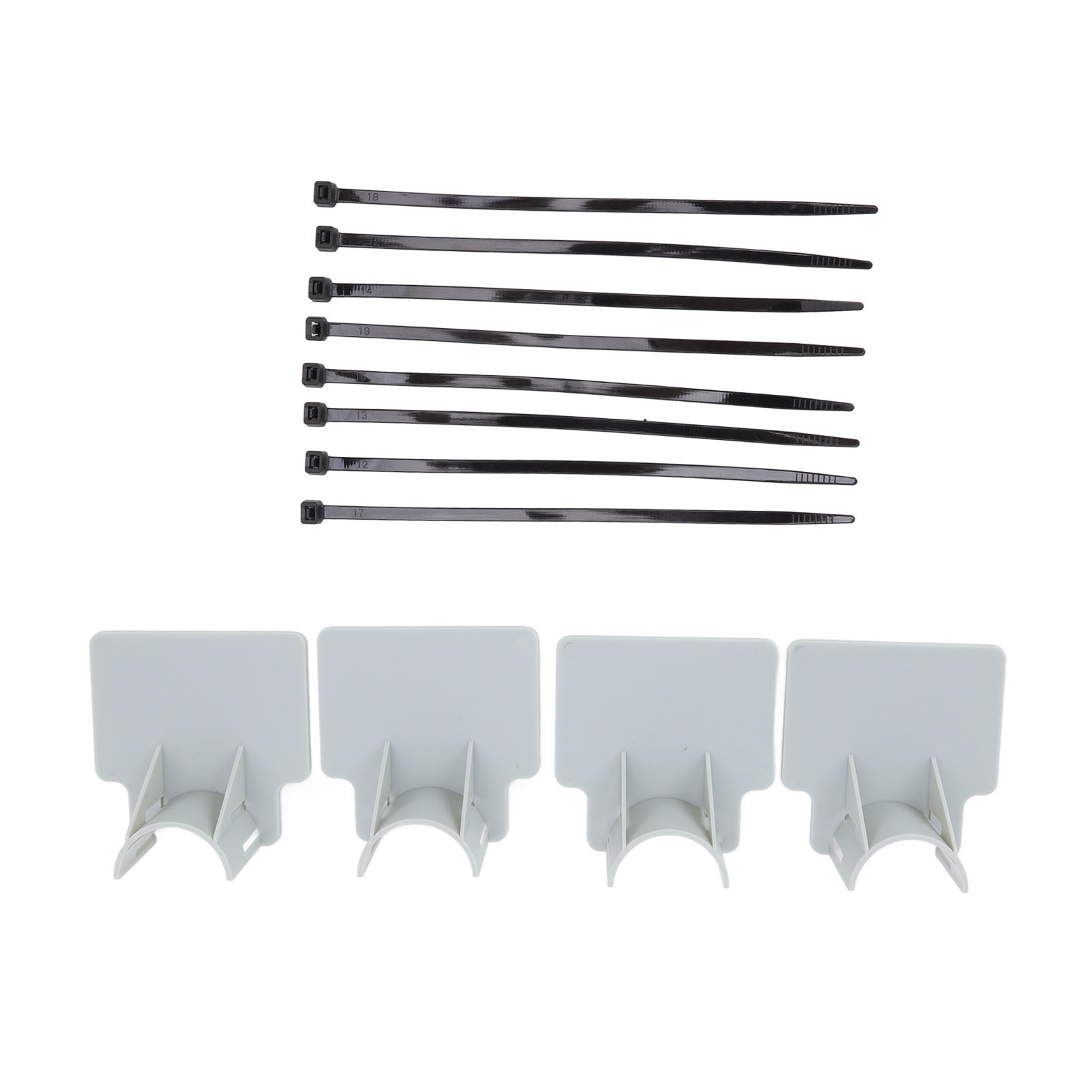 Set Mit 4 Weichen Stützen Für Schwimmbadschläuche, Sparsame Graue Ausführung