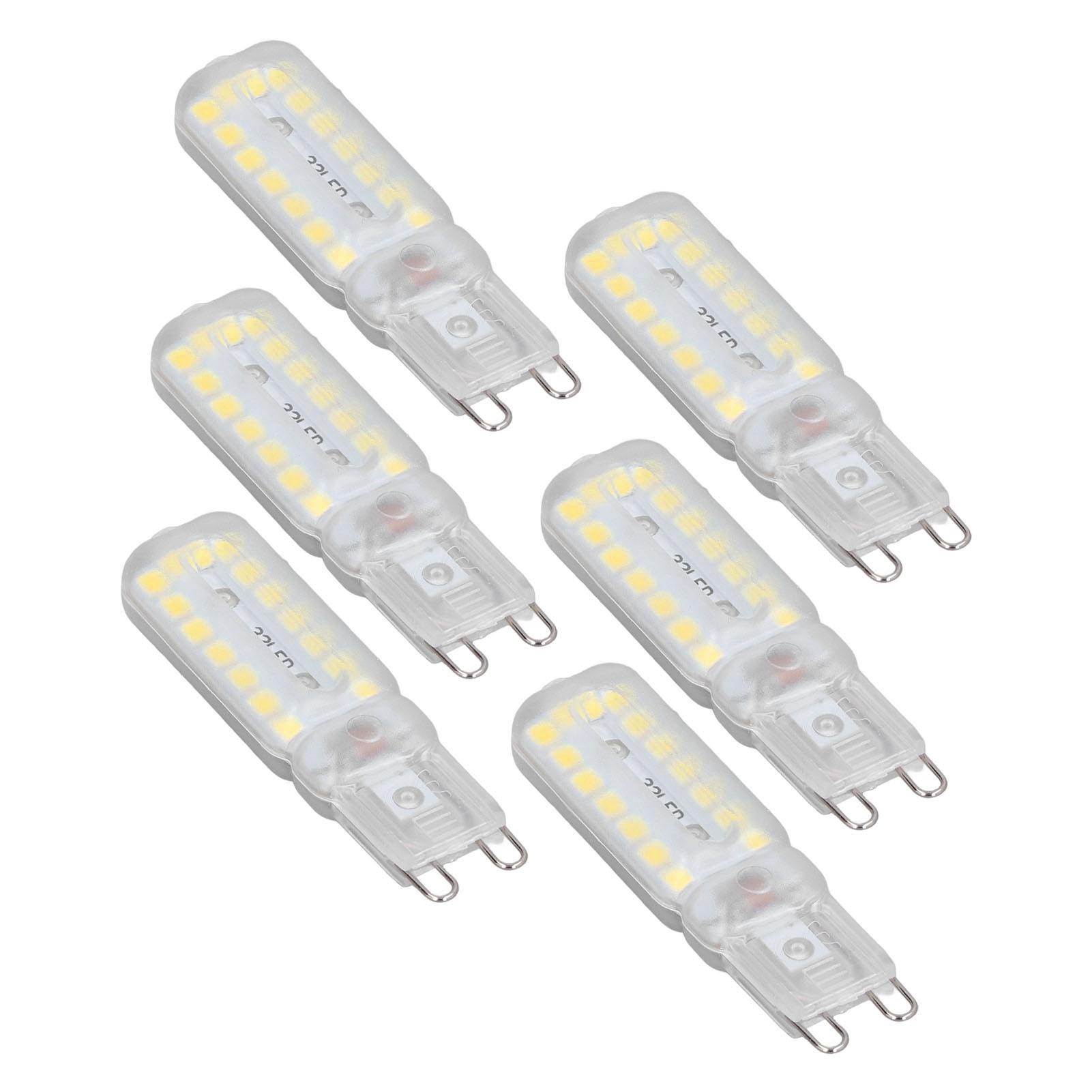 6er-pack G9 7w 32led-lampen, Dimmbar, Neutralweiß, 110-140v Für Kronleuchter, Deckenleuchten Und Wandlampen, Ce/rohs-zertifiziert, Klares Glas.