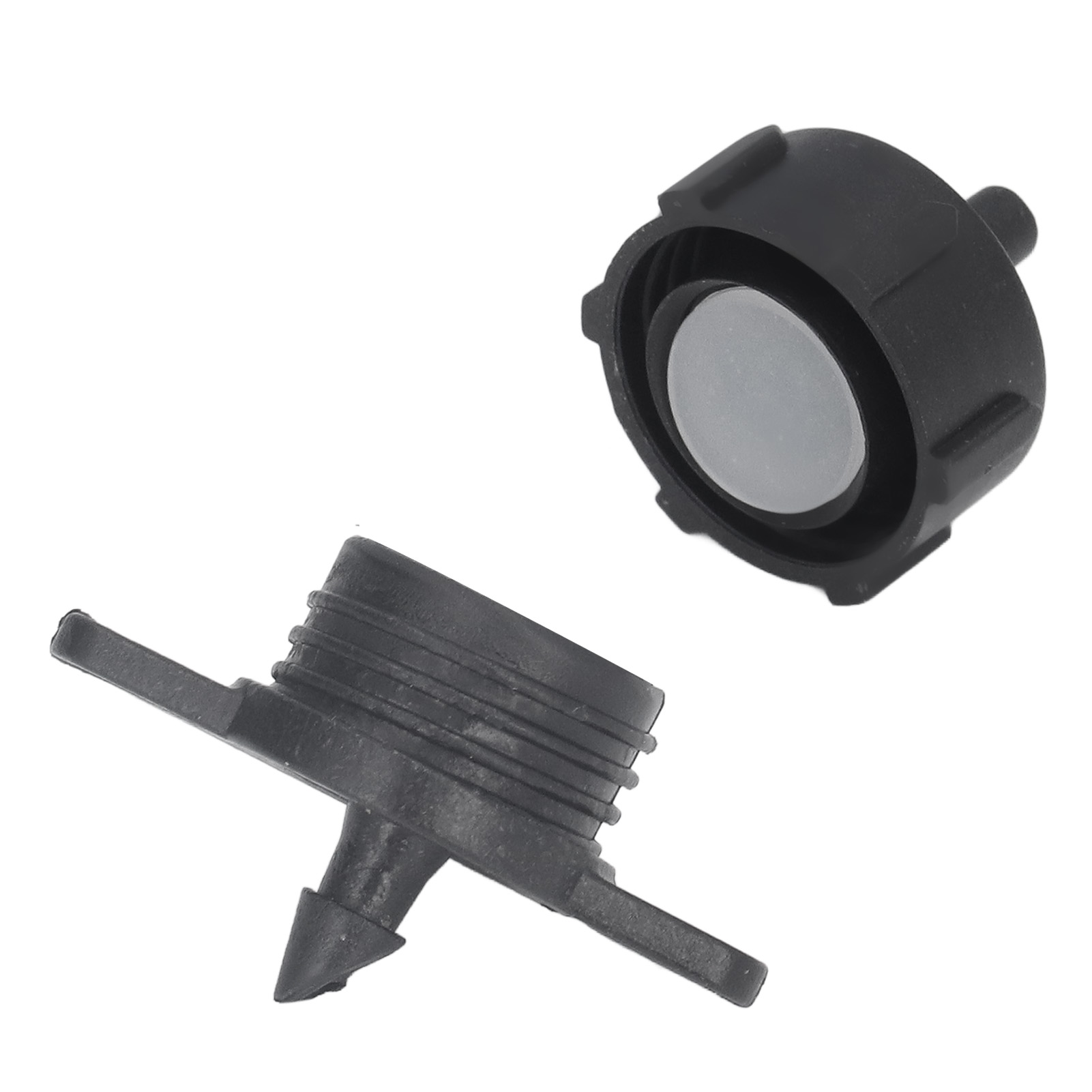 Packung Mit 100 Druckkompensierenden Tropfern, Φ4 Mm, Schwarz, 4 L/h, Für Gärten, Gemüsebeete, Topfpflanzen Und Obstkulturen, Abnehmbarer Und Waschbarer Durchflussregler