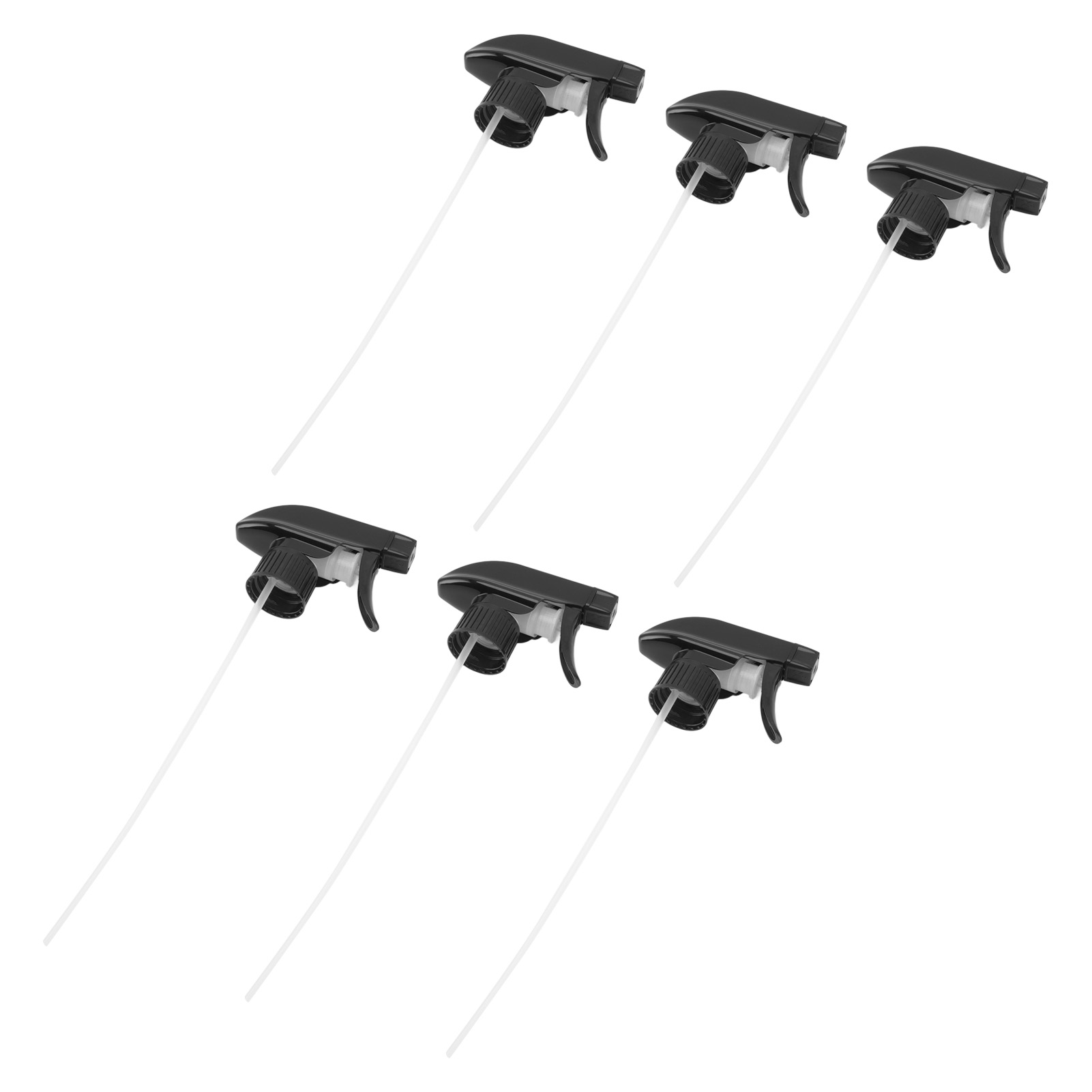 Set Mit 6 Schwarzen Sprühdüsen Für Flaschen, 28 Mm Antifouling-sprühspitze Aus Kunststoff.