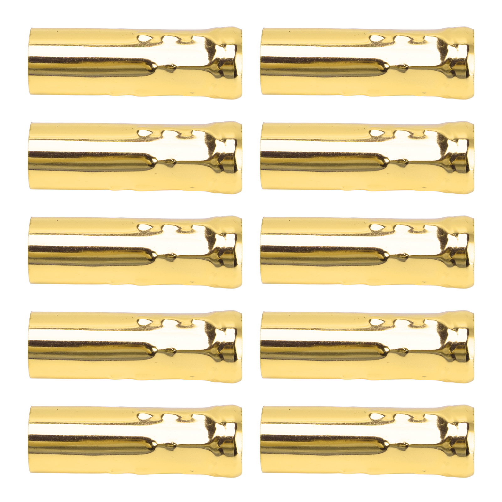 Set Mit 10 Schutzröhrchen Für E14-fassung, Kristallleuchterbirne, Tropfenkerzenrohr, Gerades Aufhängungsrohr, Beleuchtungszubehör (modell 25x80mm) Goldelektrophorese.