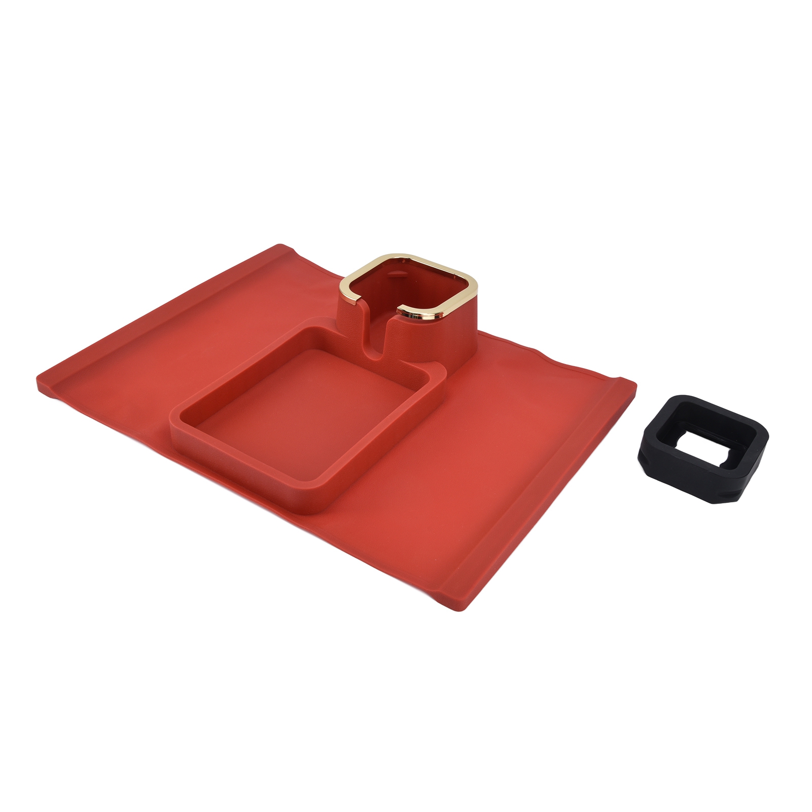 Set Mit 2 Roten Silikonuntersetzern Für Sofas, Wiederverwendbare Unterlage Für Polstermöbel.