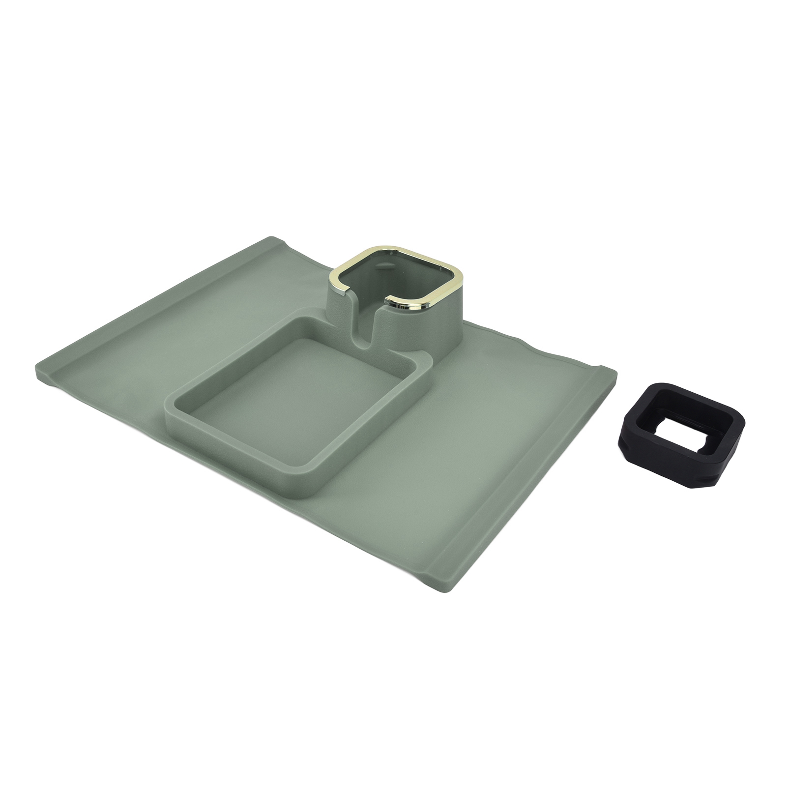 Set Mit 6 Grünen Silikonuntersetzern Für Sofa Und Tassen, Passend Zu Den Möbeln, Verbesserte Version