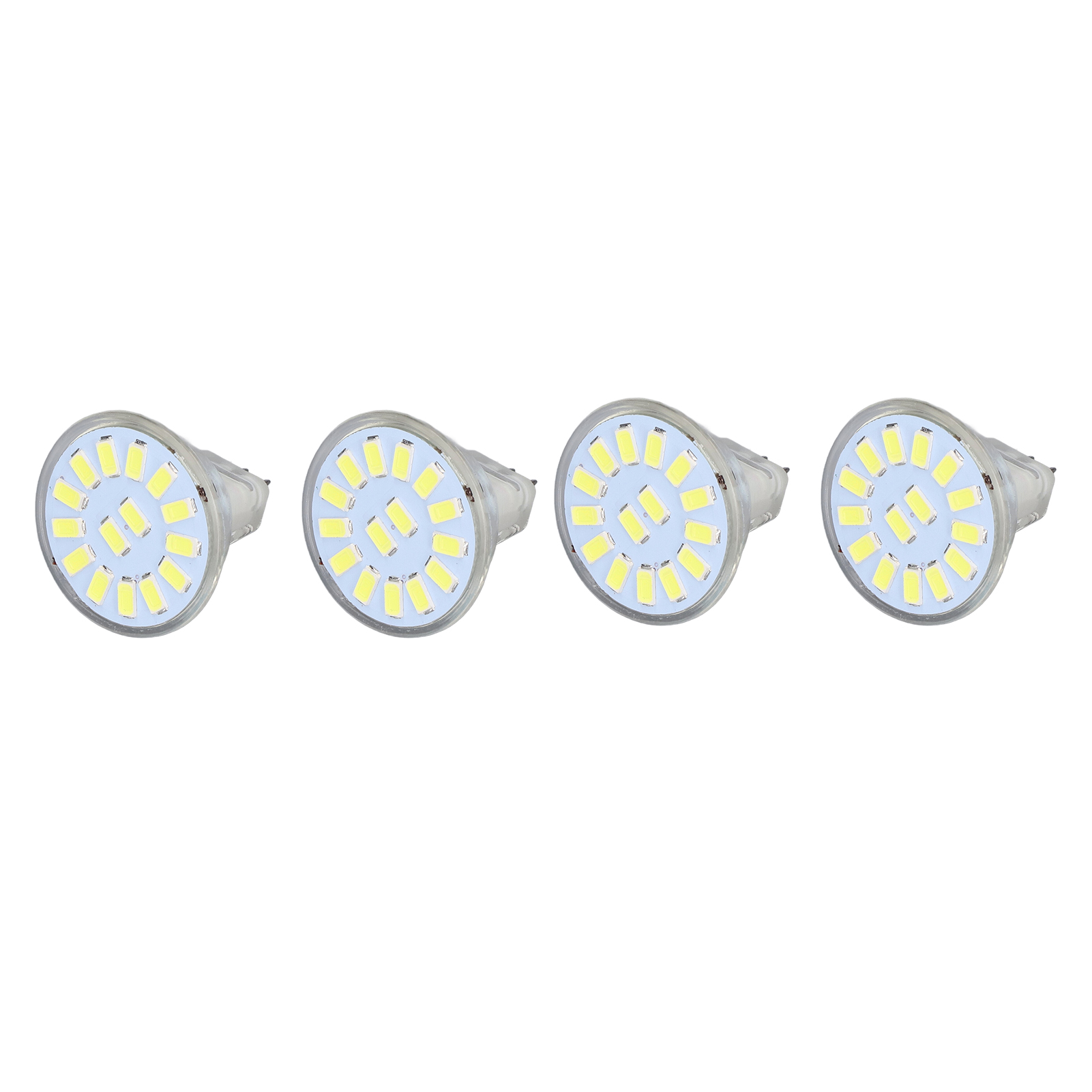 4er-pack Mr11 5w 15led 500lm Kaltweiße Led-lampen, Zwei-pin-sockel, Ce+rohs-zertifiziert, Ideal Für Einbaustrahler, Schienensysteme Und Landschaftsleuchten.