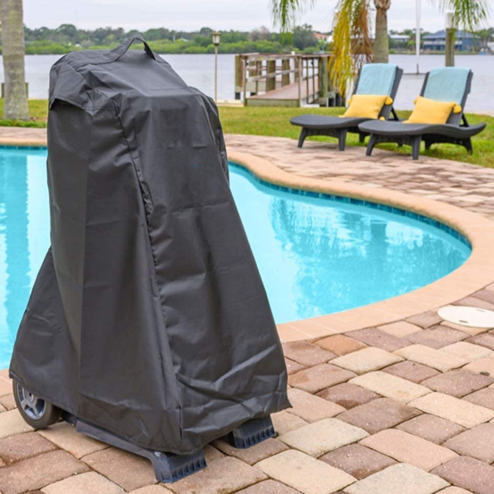 Schutzhülle Für Automatischen Poolreinigungsroboter, Aus Silberbeschichtetem 420d Oxford-gewebe, Wasser- Und Staubdicht, Abmessungen 56x66x107 Cm, Packungsgröße 1 Stück.