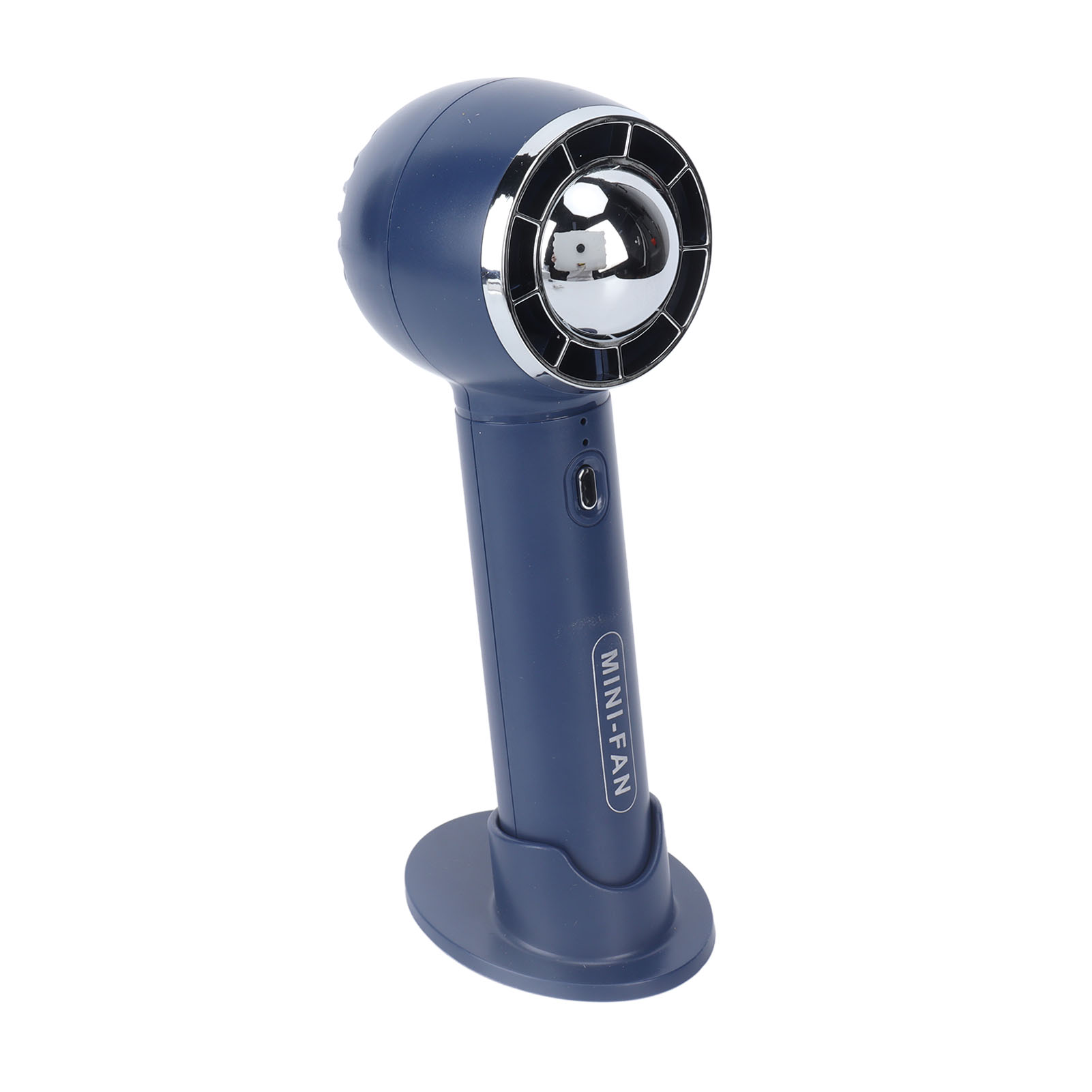 Tragbarer Handventilator, 3 Geschwindigkeitsstufen, Usb-aufladbar (integrierter Akku Enthalten), Blau