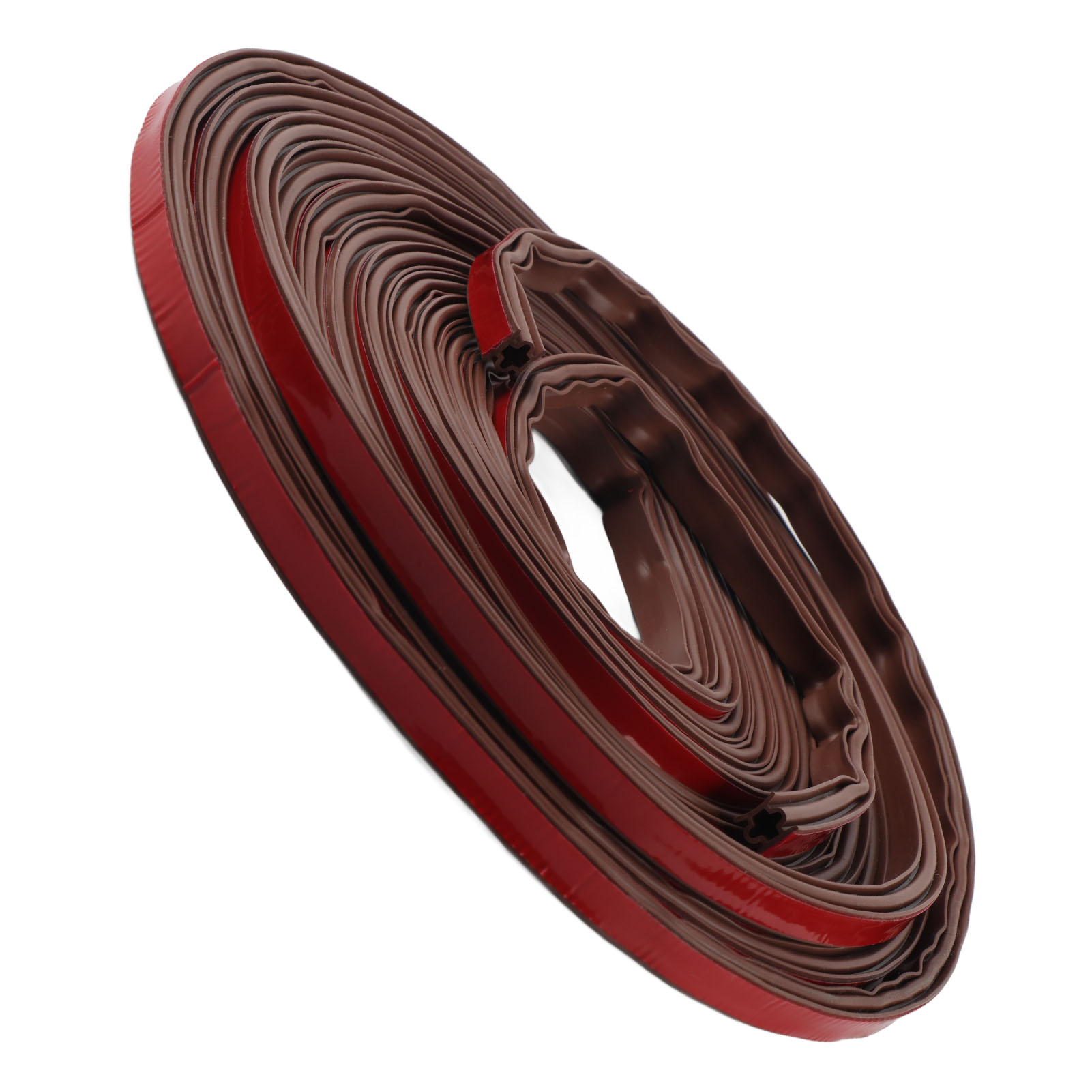 Einbruchsichere Silikon-türdichtung, I-förmiger Fensterschutzstreifen, Selbstklebend Für Pvc-türen, Winddicht, 10 X 8 Mm (6 Meter), Braun