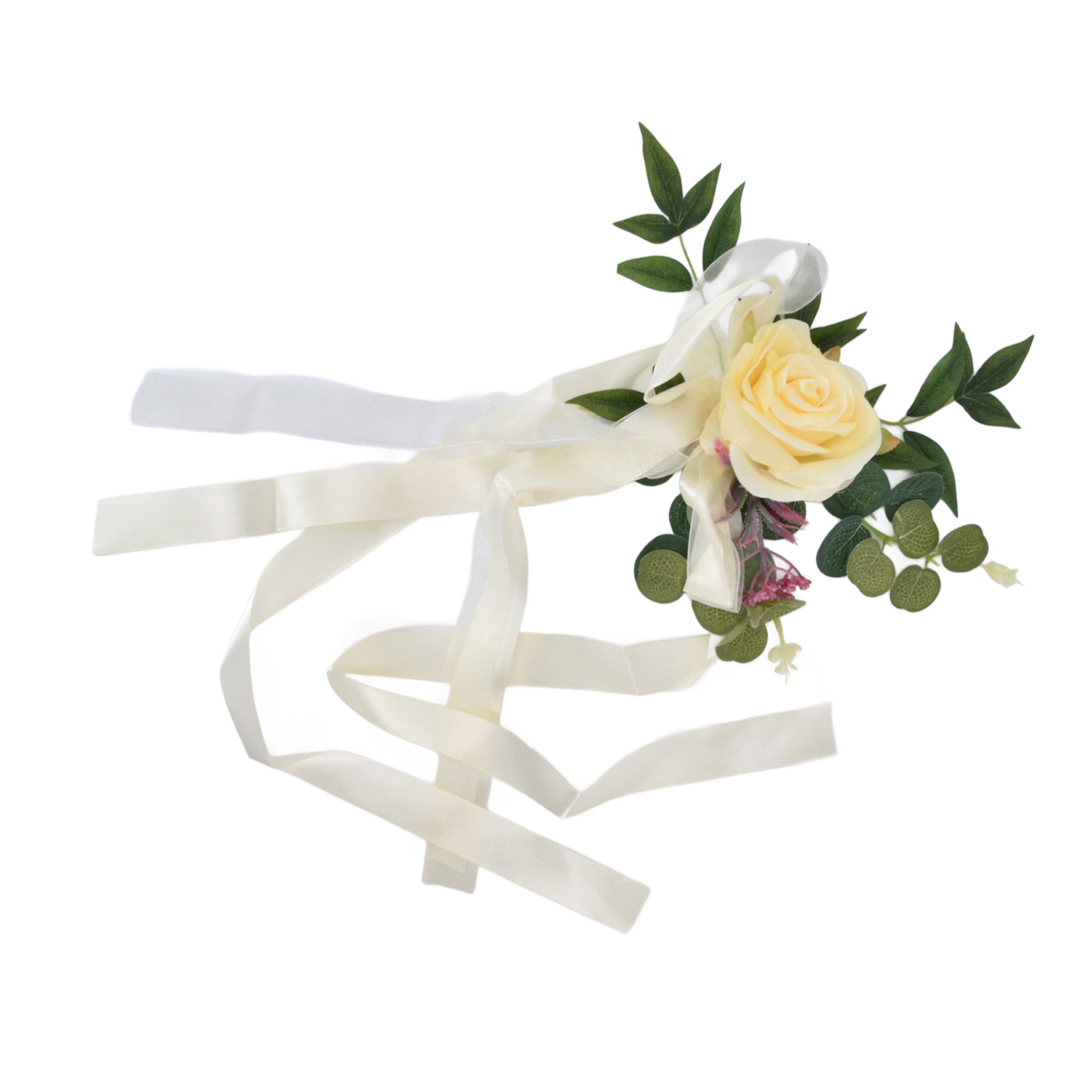Skandinavische Blumendekoration Für Stühle Bei Hochzeiten Im Freien, Künstlicher Blumenstrauß Im Waldstil, Requisite Für Hochzeitsfotos, Gelbe Farbe (modell: Yt-17019)