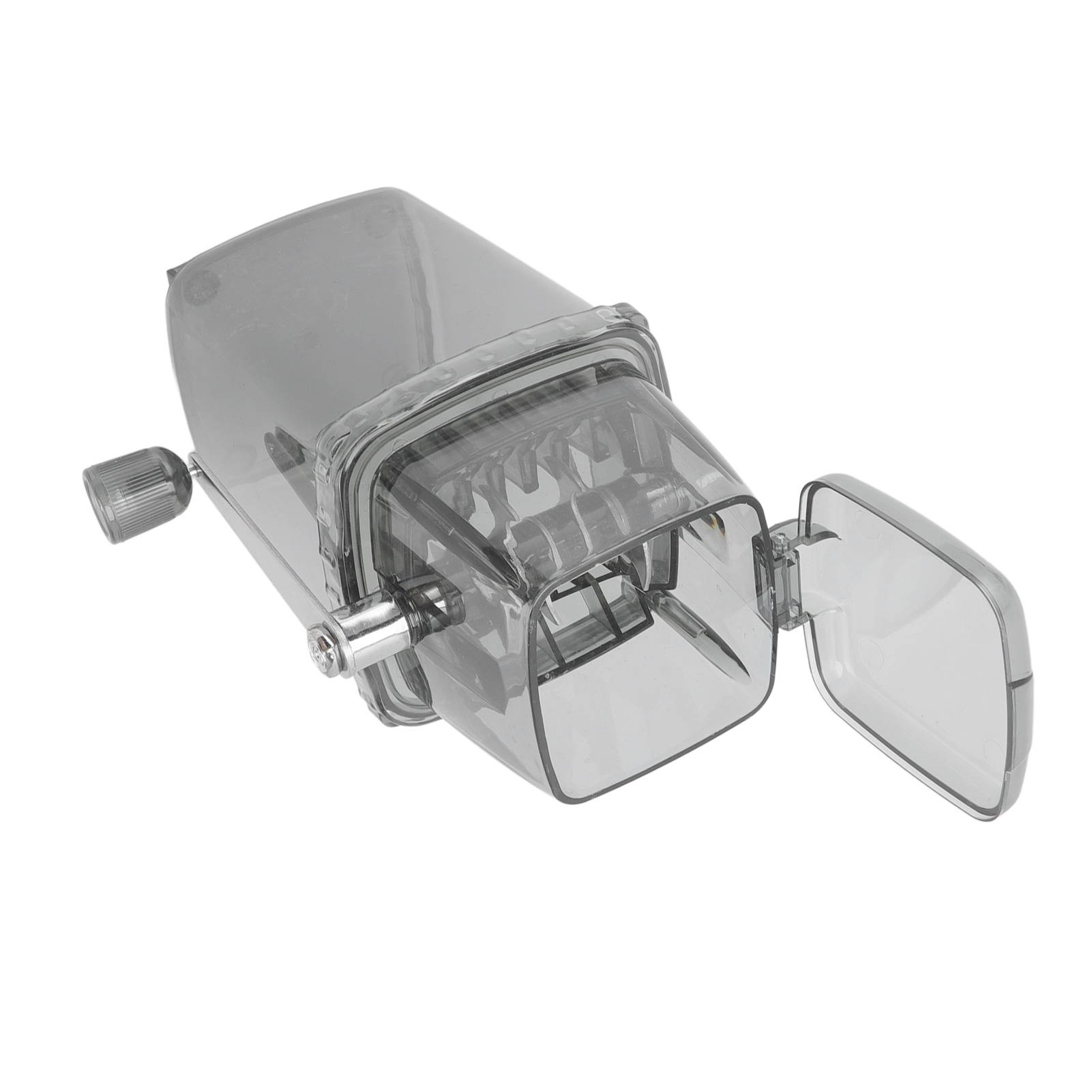 Mini-eiscrusher Für Den Hausgebrauch, Multifunktionale Handkurbel-eiscrusher-maschine, Professioneller Einsatz, Grau, Für Crushed Ice Und Granita.