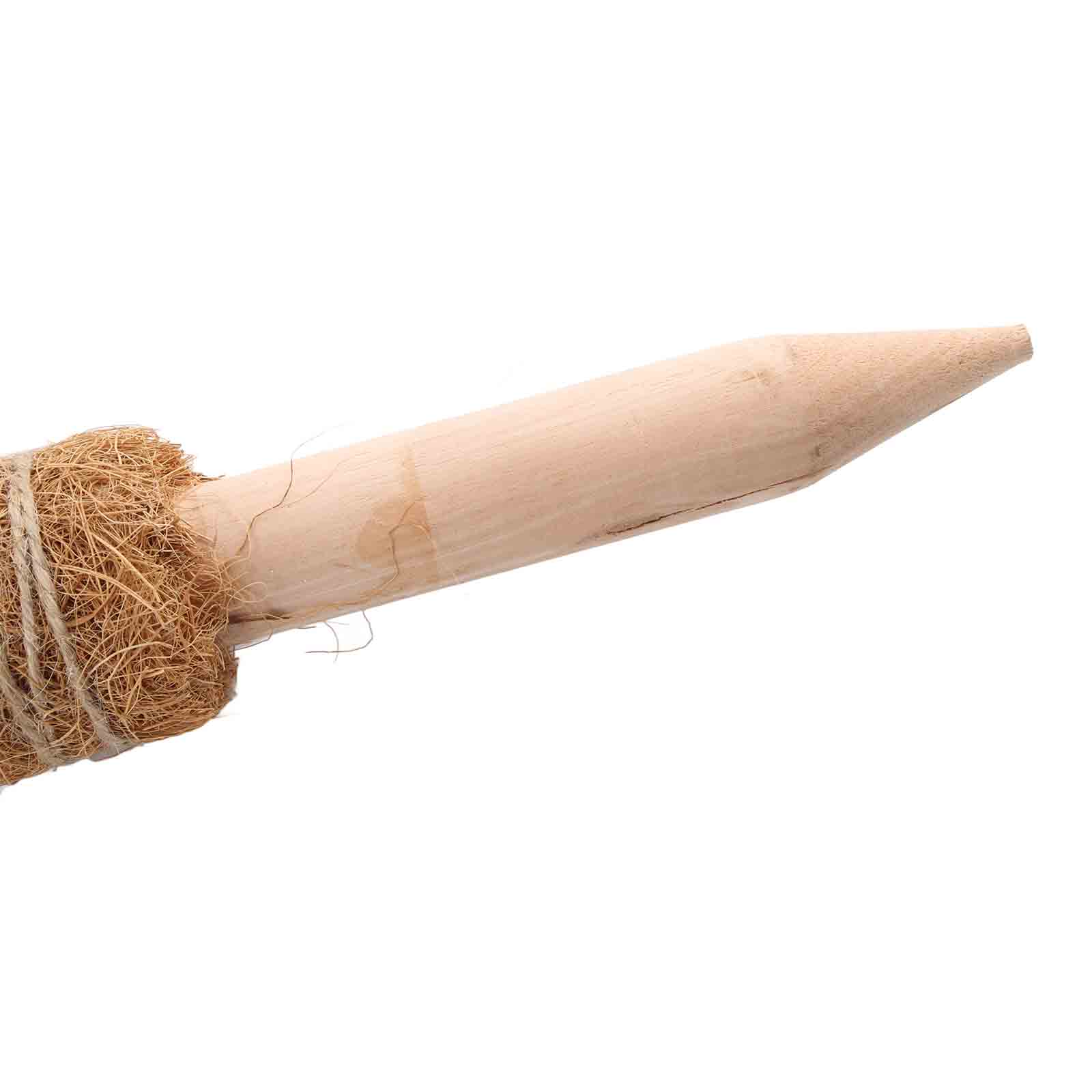 Set Aus 2 Grünen Kokosfaserstangen, 50 Cm, Für Kletterpflanzen, Stützpfosten Für Efeu