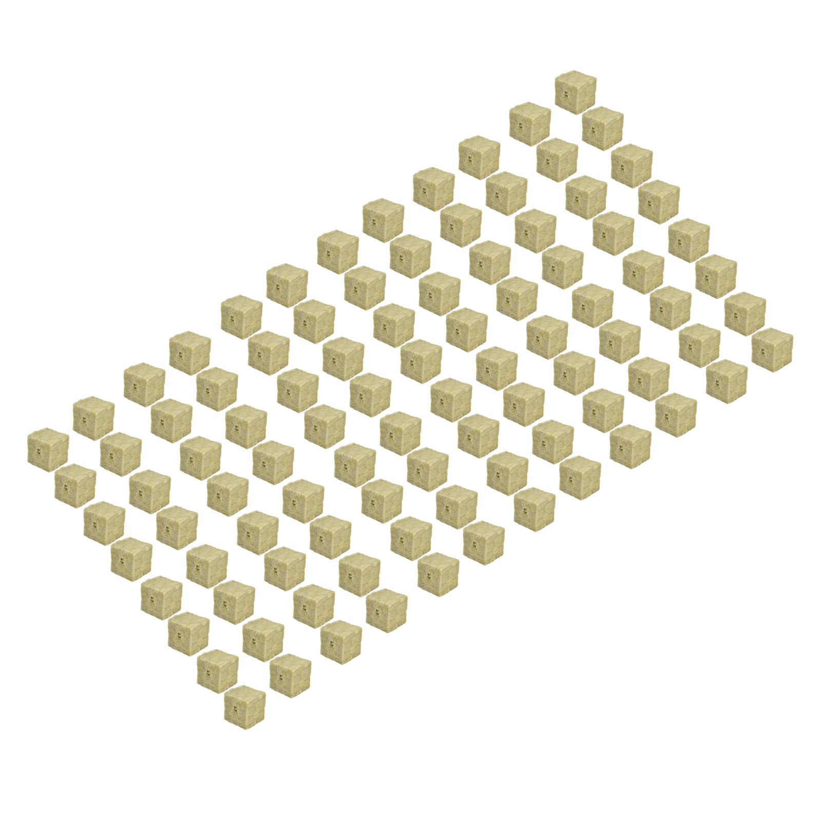 96 Blöcke Landwirtschaftliche Steinwolle 40x40x40mm Für Aussaat, Stecklinge Und Hydrokultur (karton Mit 96 Stück)