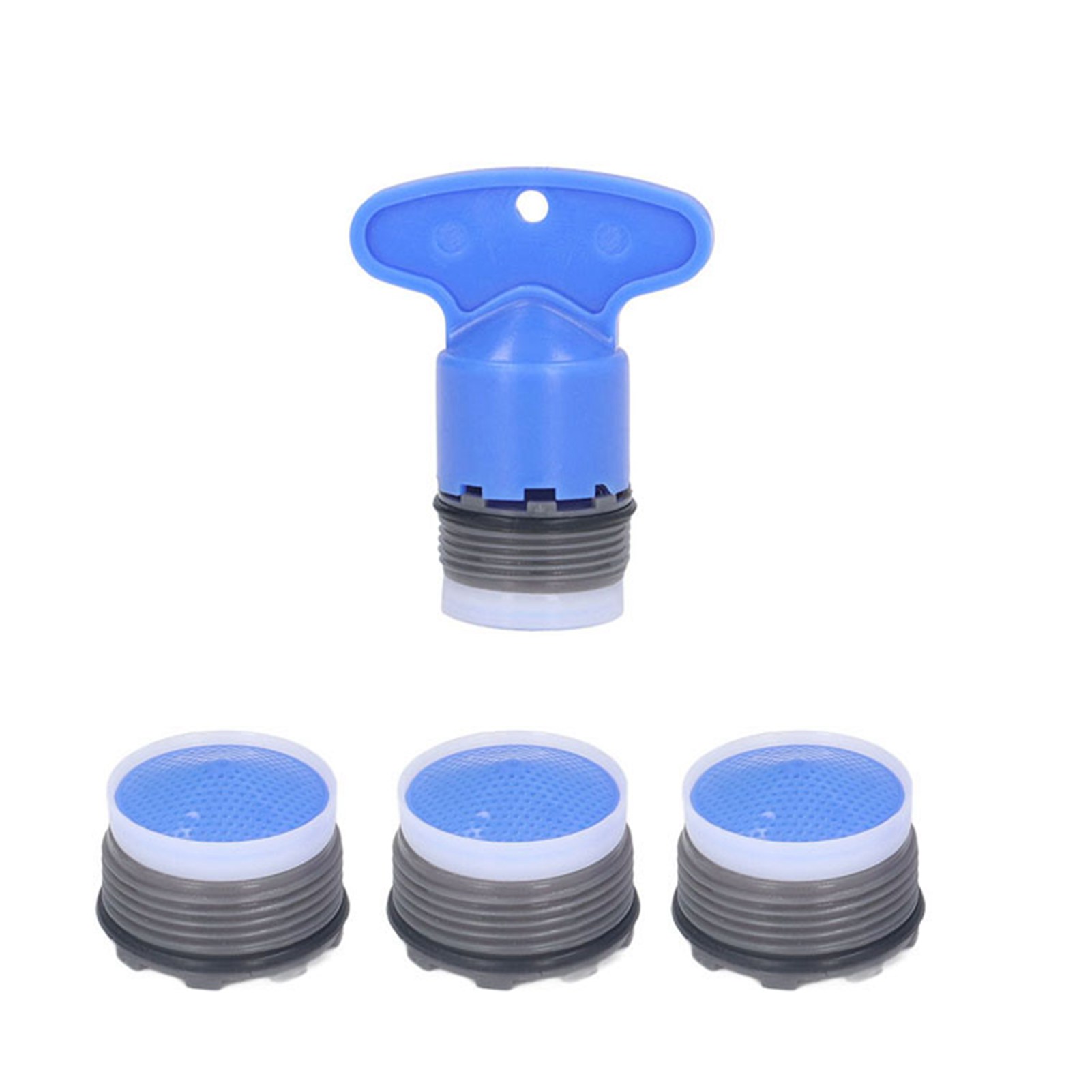 Set Mit 5 M18,5-mm-wasserhahn-luftsprudlern Inklusive Schraubenschlüssel Und Einsatz Für Bad Oder Küche, Durchmesser M18,5