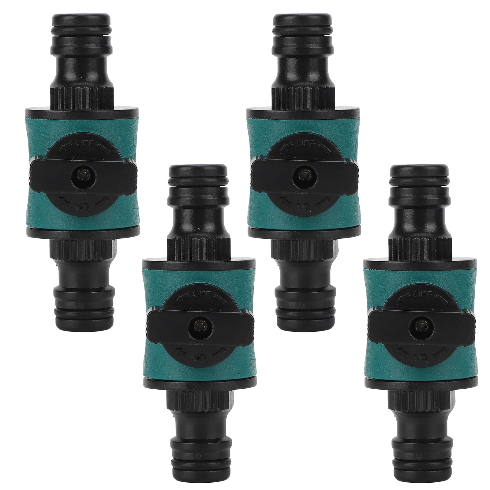 4 Doppelventilnippel-anschlussstücke, Schnellkupplungsadapter, Umschaltventile Für Die Gartenbewässerung, 4-teiliges Set
