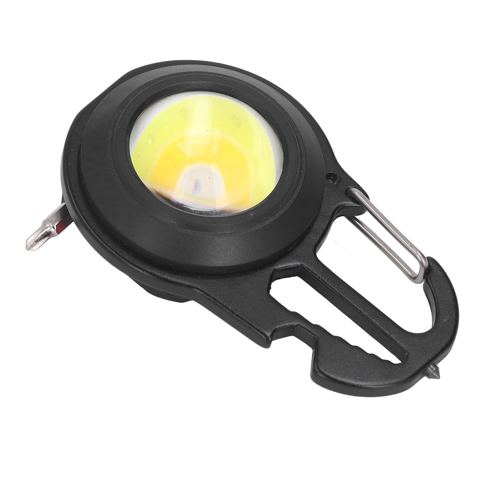 Mini-cob-taschenlampe Mit Akku, Led-schlüsselanhängerlampe, Taschenlampe Mit Stativ, Zum Angeln, Wandern Und Campen, Inklusive Integriertem Akku (bestellnummer: W5137 + Stativ / Schwarz)