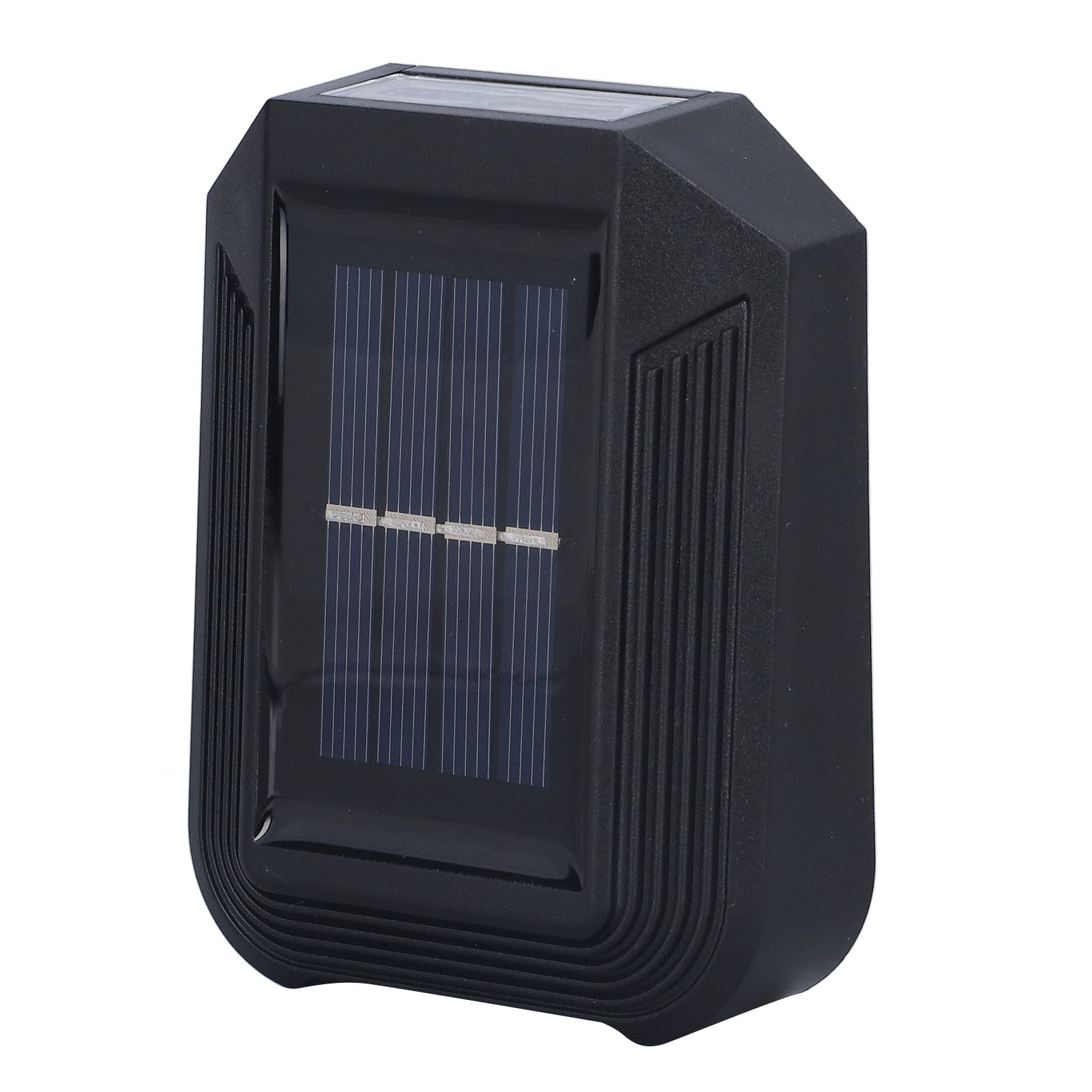 Set Mit 6 Weißen Led-solar-wandleuchten, Außenbeleuchtung Für Garten Und Terrasse, Nach Oben Und Unten Gerichtete Beleuchtung Für Wände Und Zäune, Mit Integriertem Akku