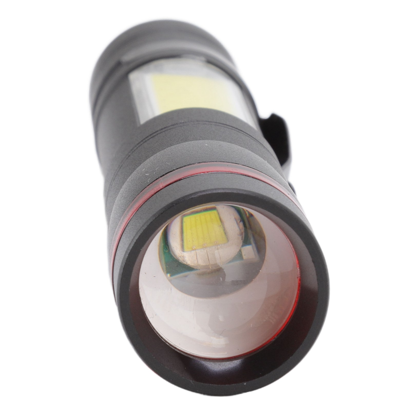 Leistungsstarke Multifunktions-led-taschenlampe, Seitliche Cob-außenbeleuchtung, Wiederaufladbare Mini-zoom-taschenlampe Mit Eingebautem Akku