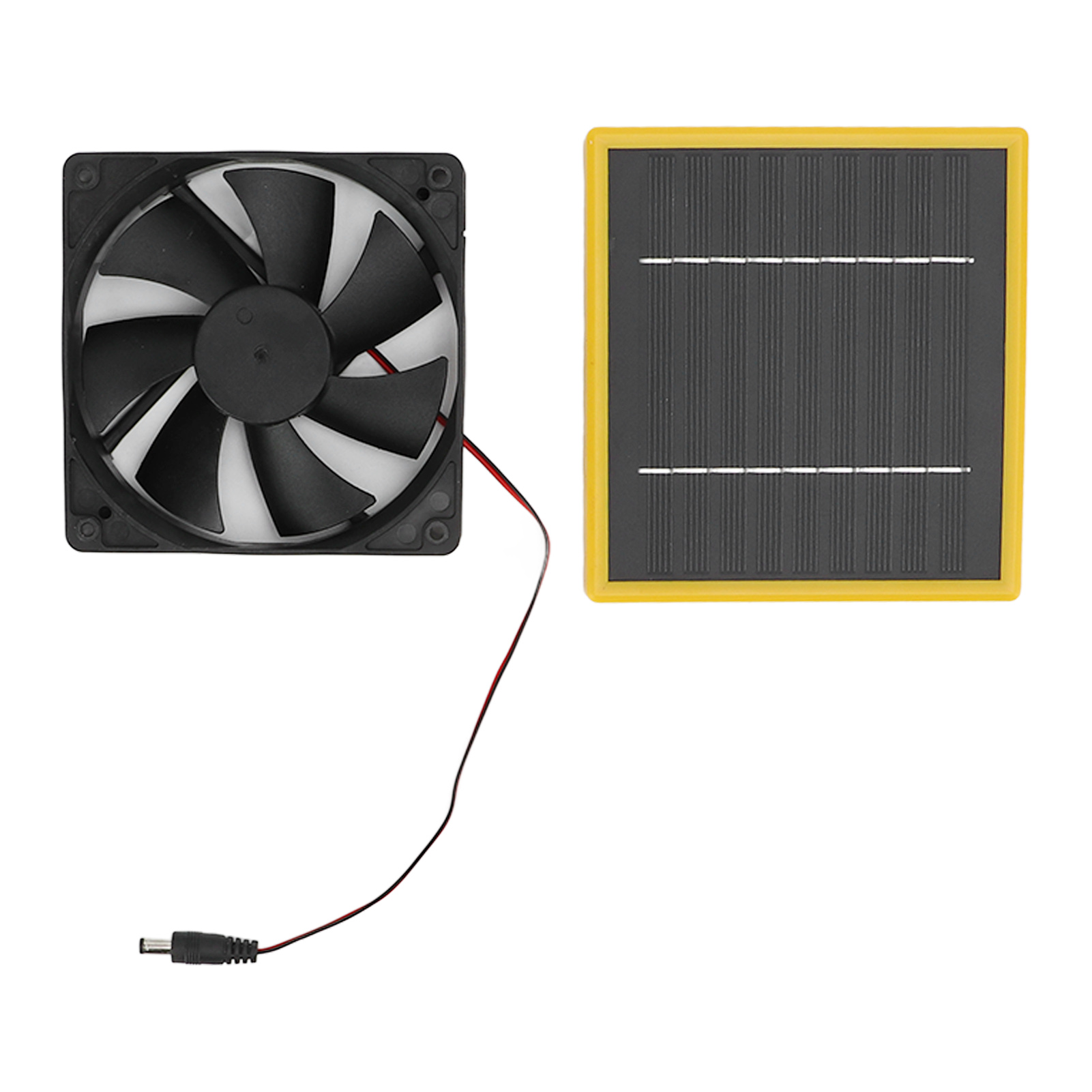 5w 12v Solarventilator Mit Ständer, Monokristallinem Rahmensolarpanel, Tragbarem Diy-lademodul (batterie Nicht Im Lieferumfang Enthalten)