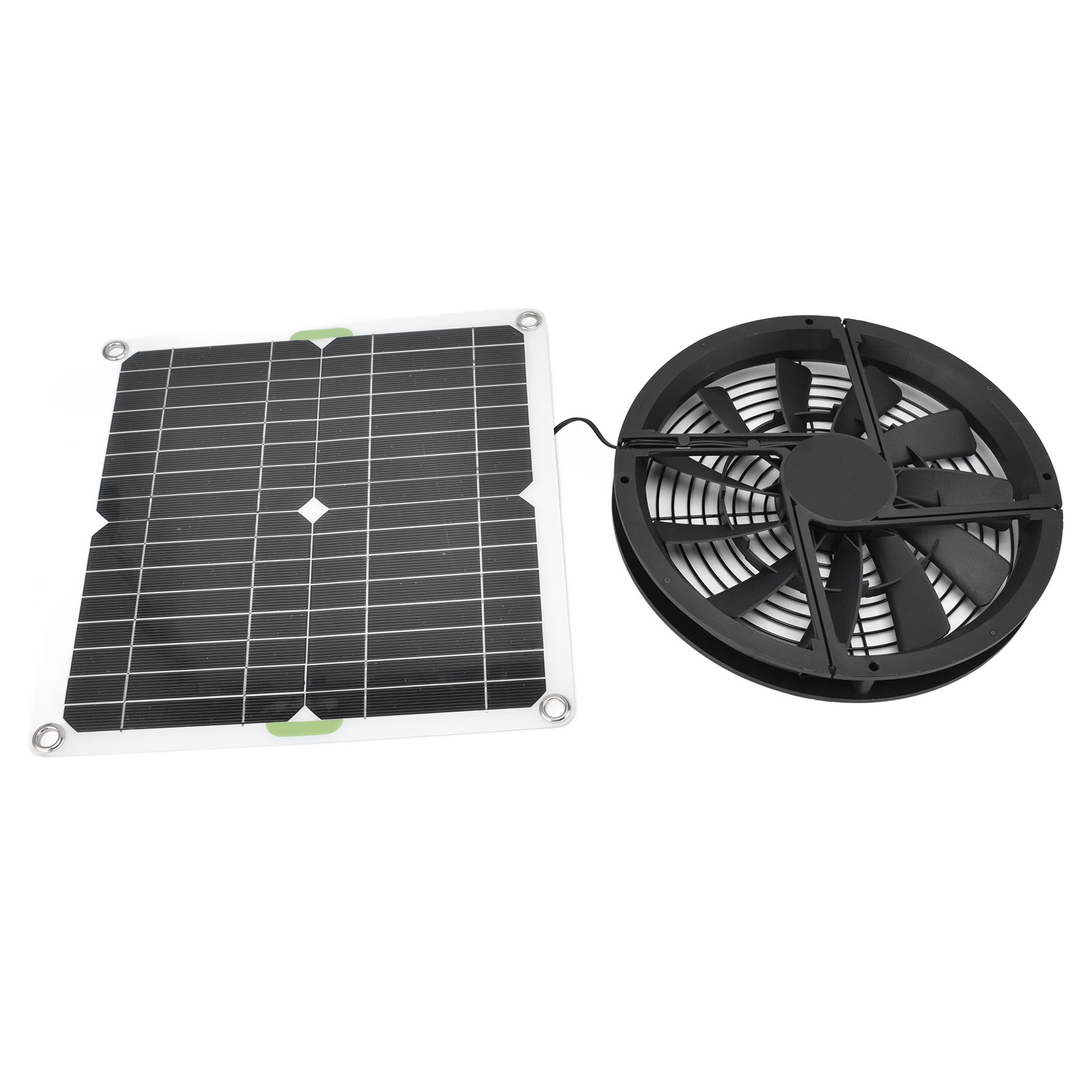 100-w-solarpanel, Runder 10-zoll-abluftventilator Für Tierzwinger, Batterie Nicht Im Lieferumfang Enthalten