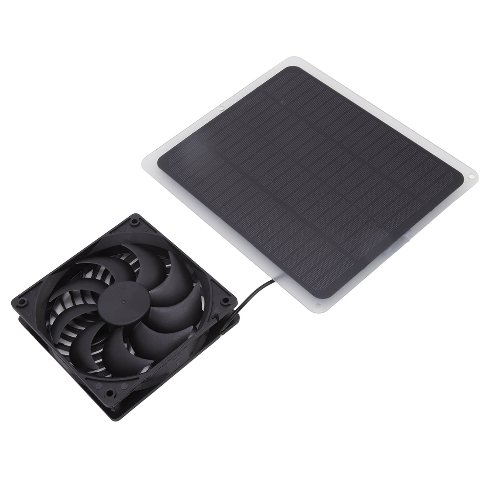 5w Solarpanel, Solar-campingventilator Mit Wärmeableitung, Monokristalliner Solarpanel-betriebener Luftabsauger Ip014 (mit Gehäuselüfter, Ohne Batterie).