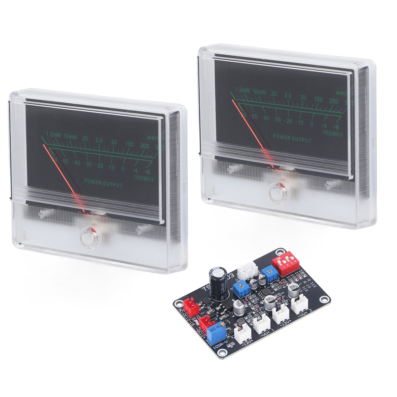 Hochpräzises Vu-modul Mit Treiberplatine – Db-verstärkerpegel – Elektronischer Pegel Des Hintergrundbeleuchteten Röhrenvorverstärkers
