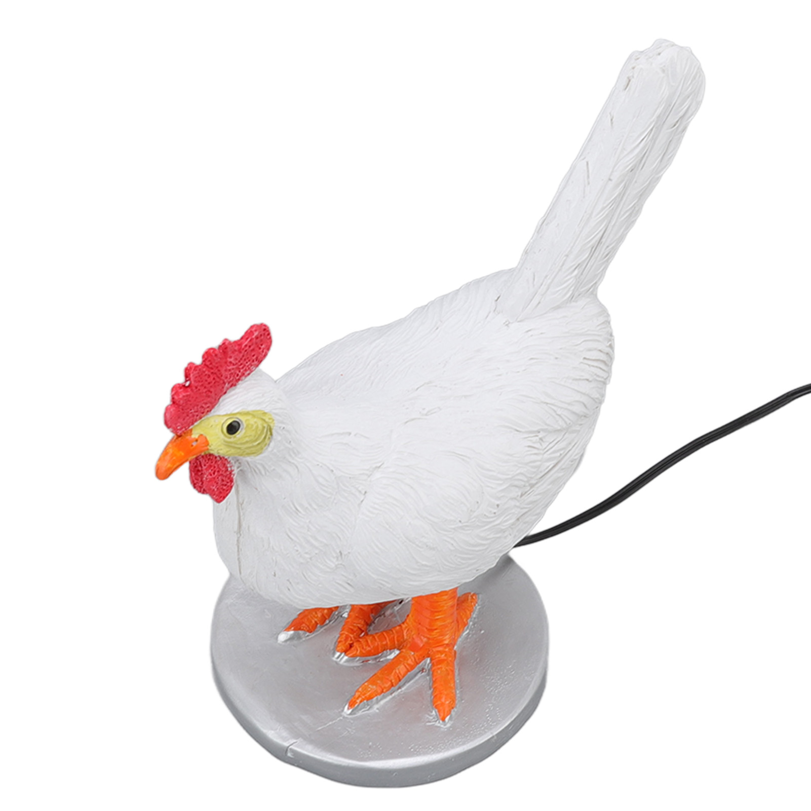 Lustige Led-hühnerlampe, Realistische Tischlampe Aus Kunstharz In Eierform, Usb-anschluss, Deko-elemente, Warmes Licht