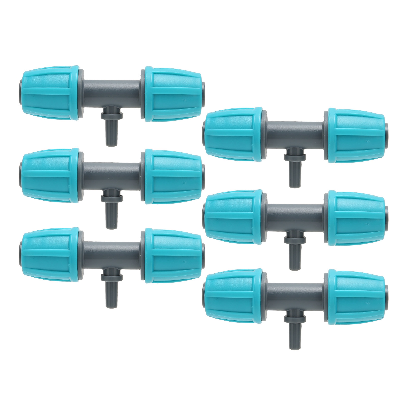 Packung Mit 10 Clip-on-bewässerungsschlauchverbindern Von 16 Mm Auf 4/7 Mm, T-adapter Für Die Garten- Und Landschaftsbewässerung, Pe-teile Für Mikrosprinklersysteme Im Außenbereich.