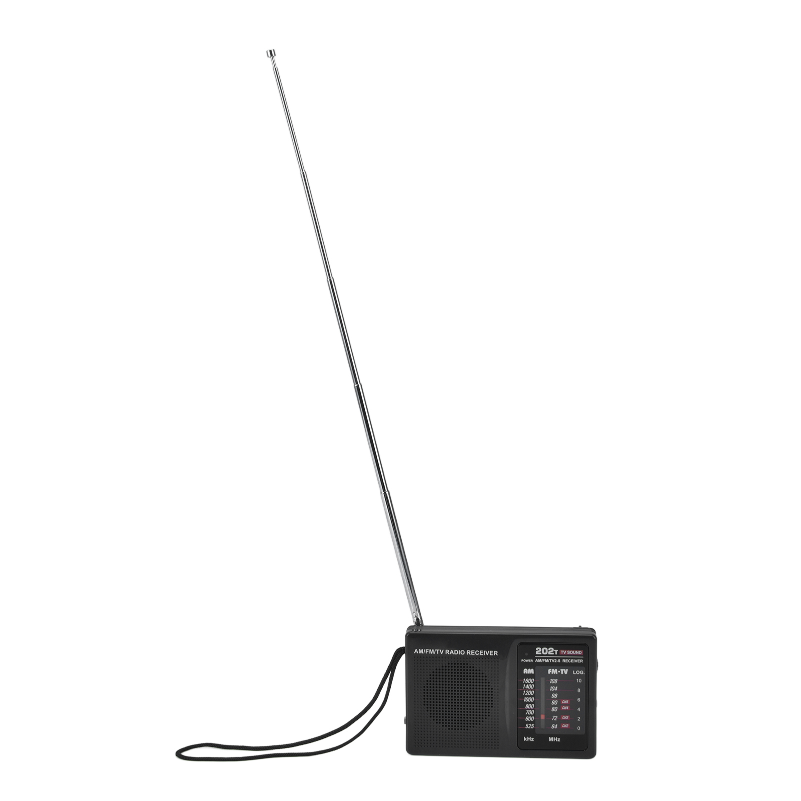 Mini Tragbarer Fm/am/tv-taschenempfänger, Modell R-202t, Multiband, Batterielos (batterie Nicht Im Lieferumfang Enthalten).