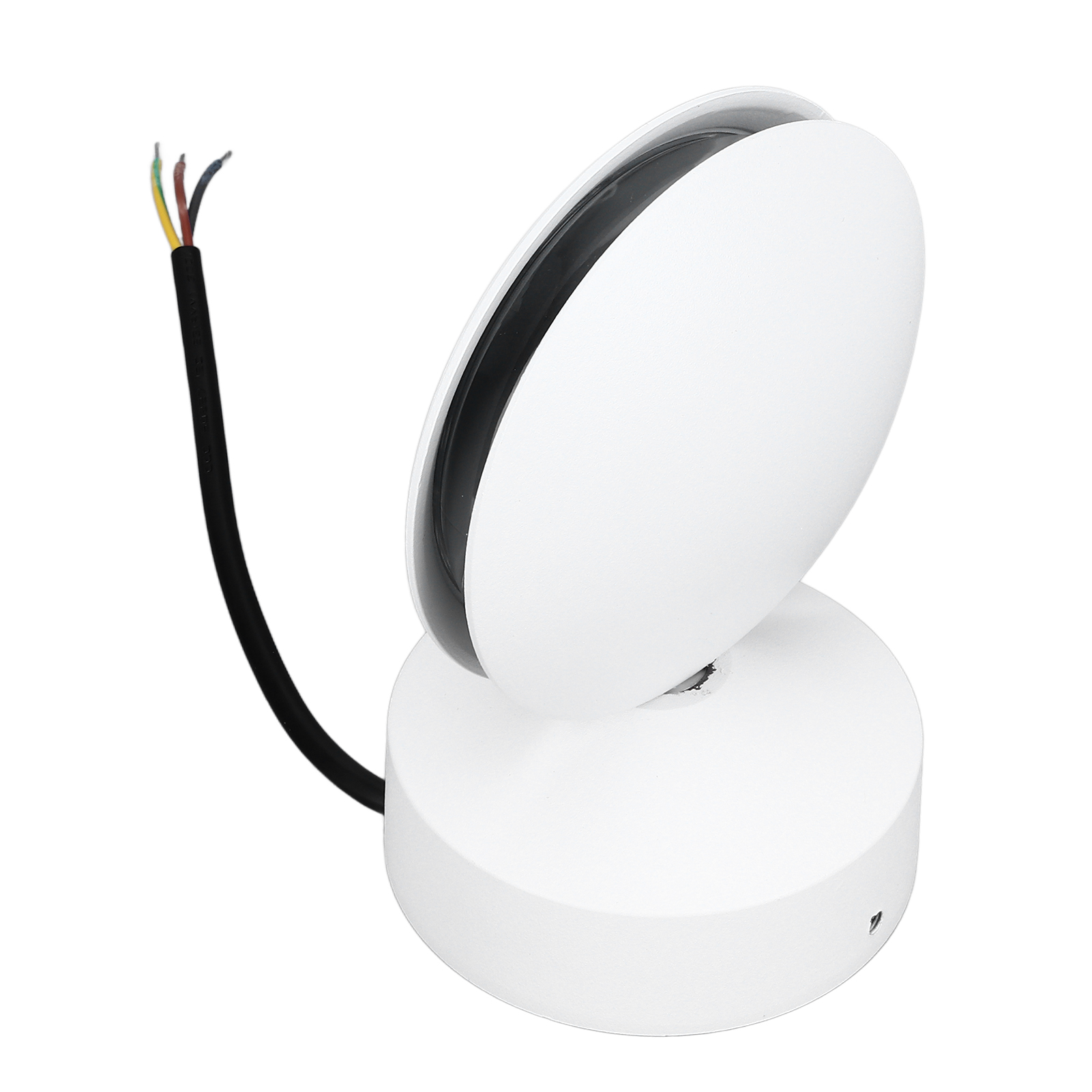 360° Led-außenwandleuchte Für Terrasse, Balkon, Flur, Eingangsbereich, Wohnzimmer, Schlafzimmer, Dekoratives Liniendesign, Wechselspannung 85–265 V, Rundes Modell, 10 W, Weißes Licht