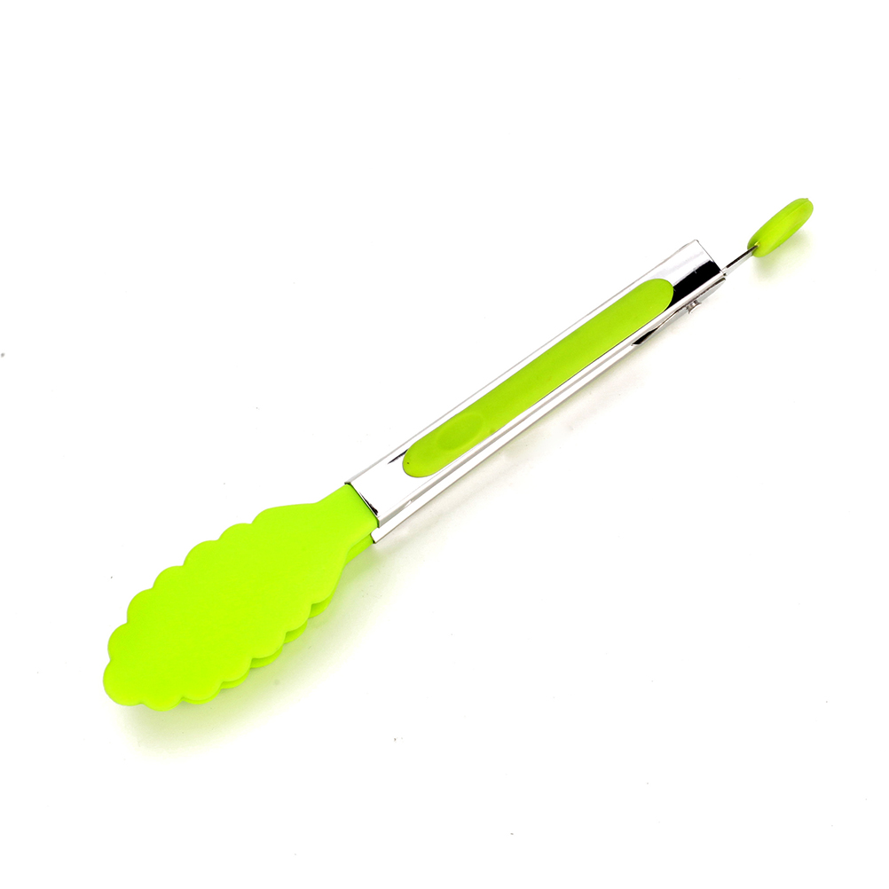 7-teiliges Küchenzangen-set Aus Silikon Und Nylon, 20 Cm, 7 Farben, Edelstahl, Antihaftbeschichtet