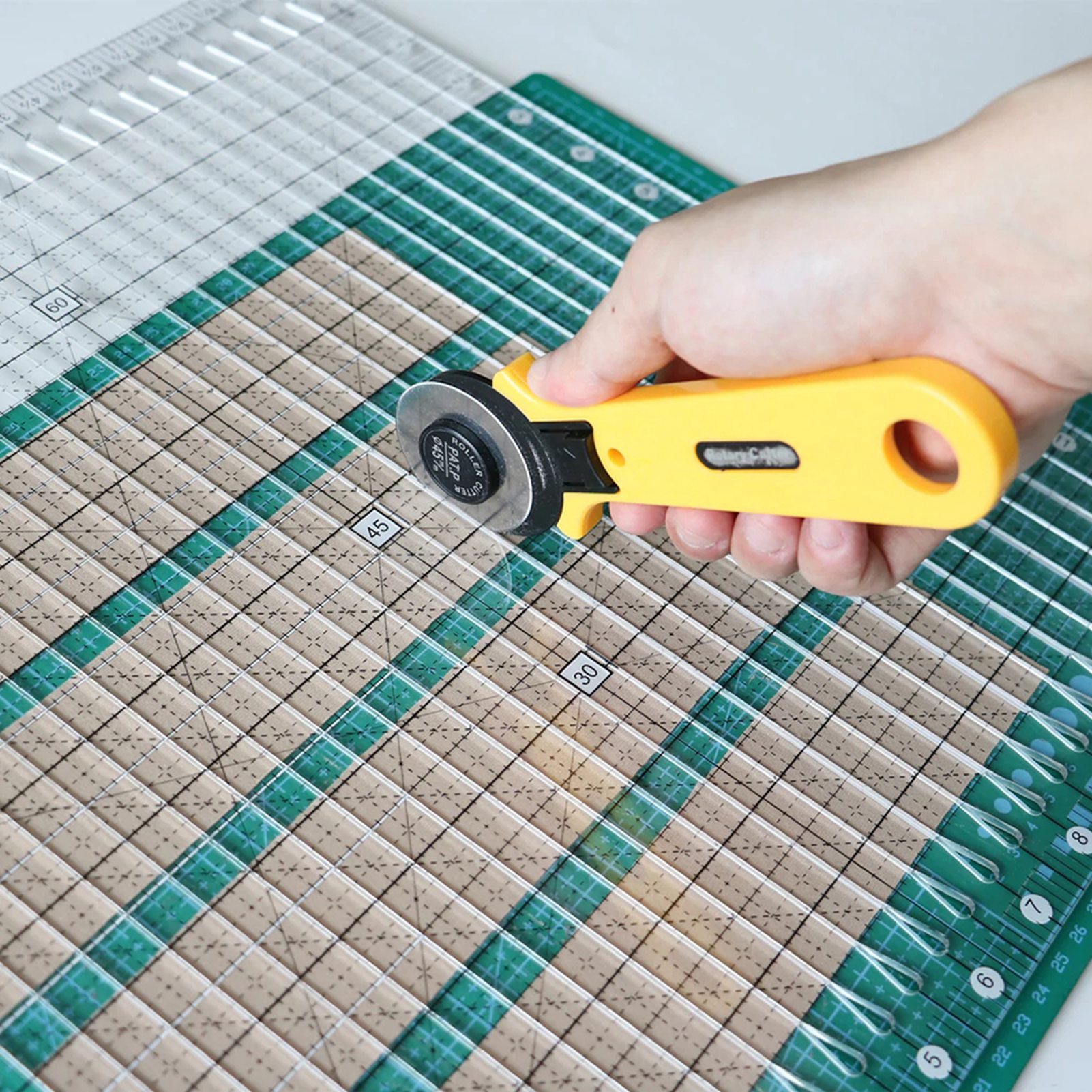 6-zoll-nählineal Aus Transparentem Material Mit Raster, Patchwork-werkzeug, Quiltschneider, Bügellineal Für Quilts (1 Stück)