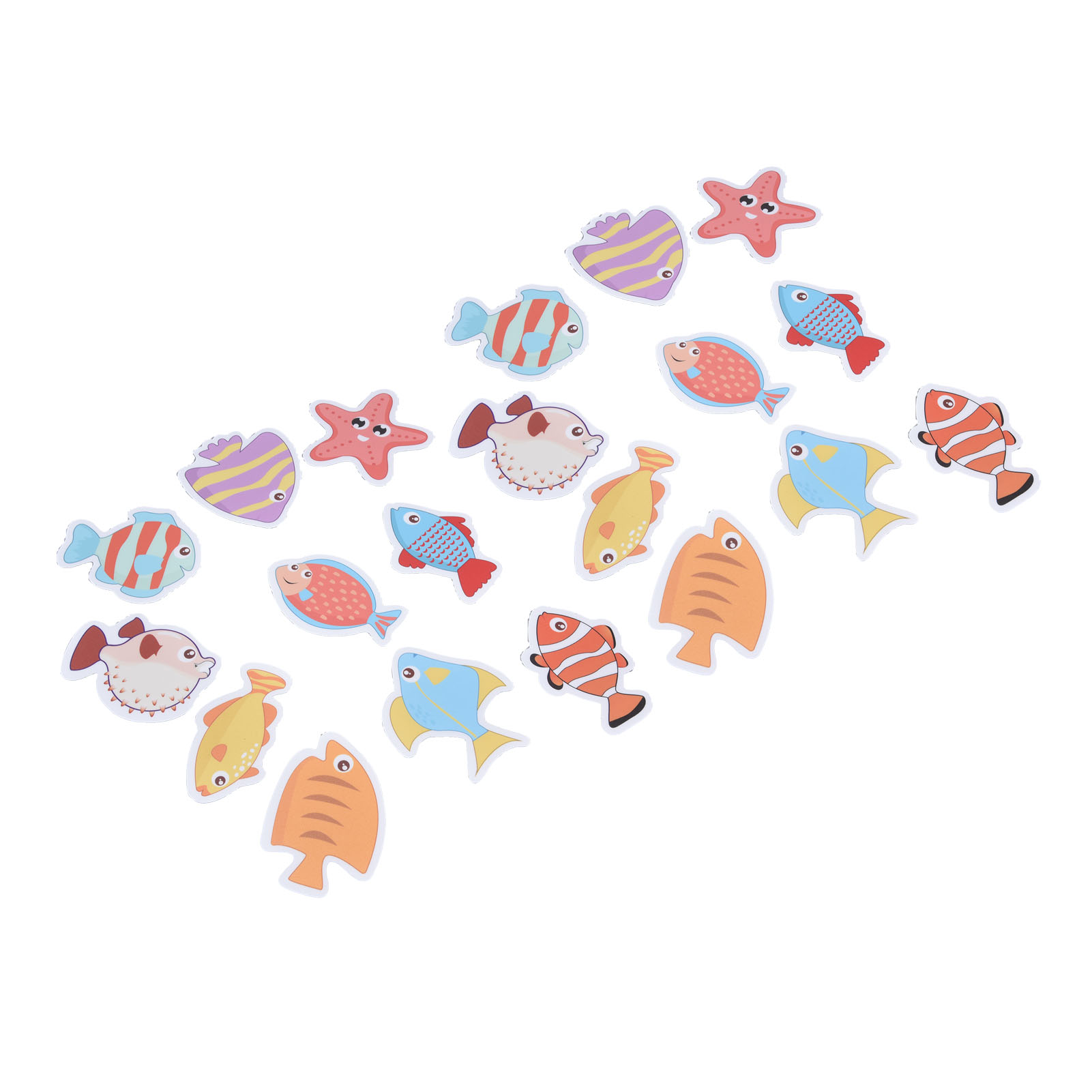 Set Mit 2 Wasserfesten Wandaufklebern Für Das Kinderbadezimmer, Mattierte, Rutschfeste Aufkleber Für Die Badewanne, Regenbogenfisch- Und Tieraufkleber (modell: Yxyg-01 Regenbogenfisch)