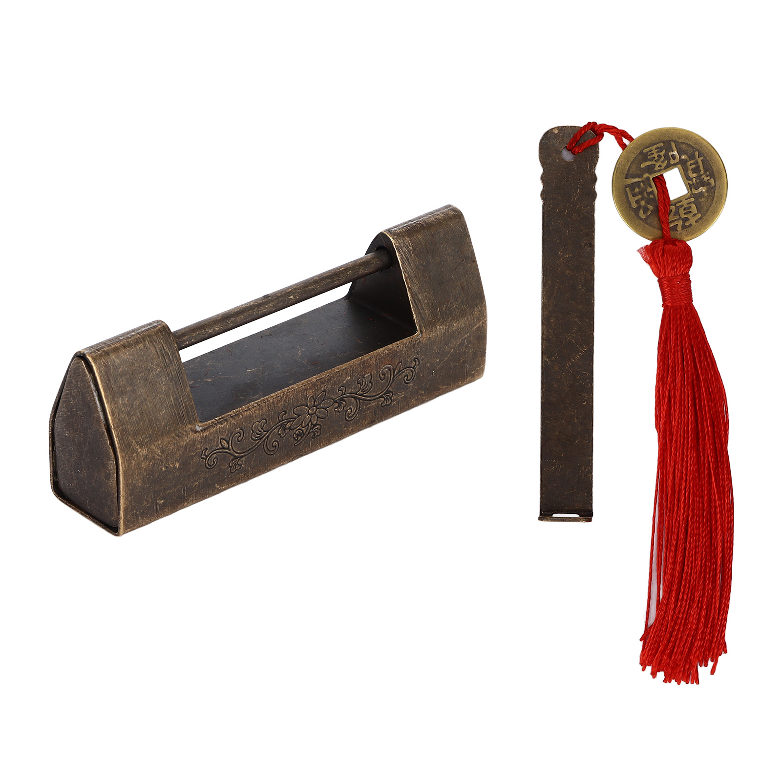 Vorhängeschloss Im Antik-stil, Horizontale Öffnung, 4,4 Cm Lochabstand, Kleines Retro-vorhängeschloss, Für Tresore, Farbe: Antikbronze (mini-modell)