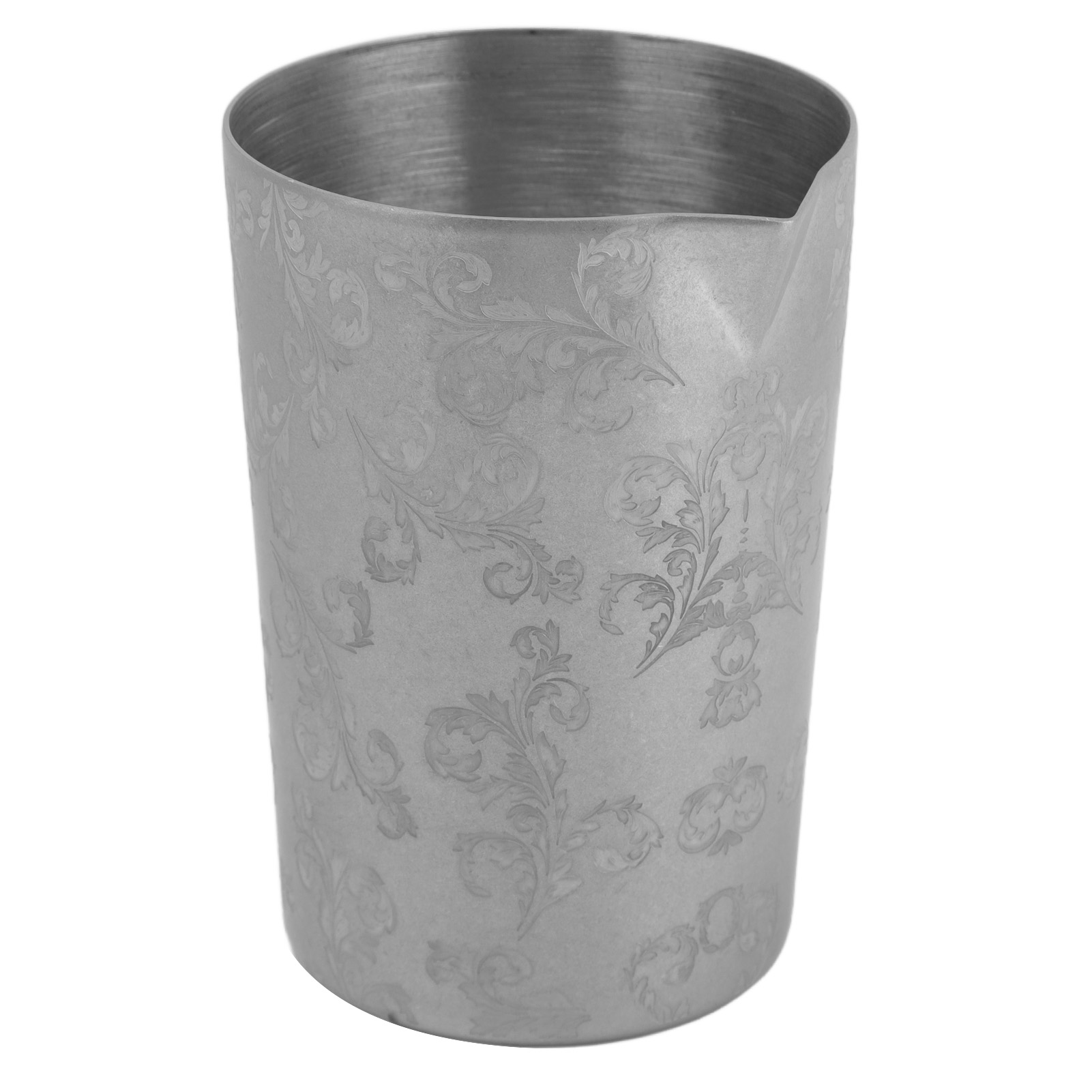 Cocktail-rührglas Aus Gebürstetem Edelstahl, Gravierter Becher Für Mixologie, 350 Ml Mixbecher.