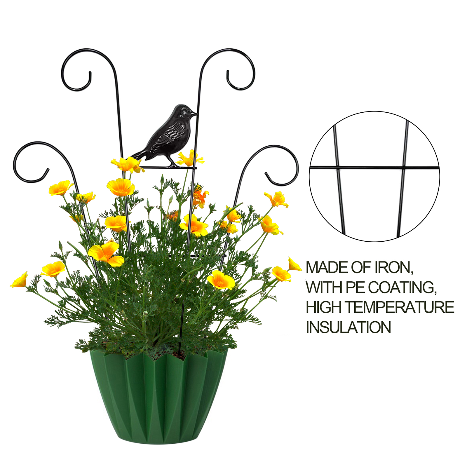 Kletternder Garten-wolkenvogel 40x30cm, Stütze Für Kletterpflanzen Im Freien, Neues Dekoratives Wanddesign.