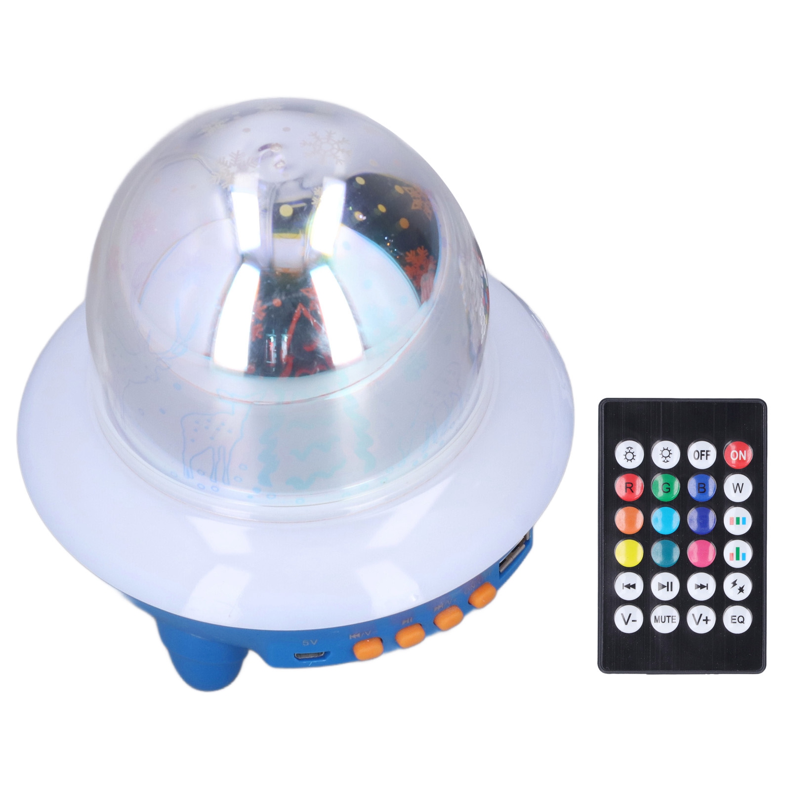 3d Bluetooth Rgb-nachtlicht Mit Wiederaufladbarem Lautsprecher, 7-farbig Wechselndes Nachtlicht, Wiederaufladbare Stimmungslampe Mit Fernbedienung (batterien Enthalten, Farbe Des Sockels Zufällig).