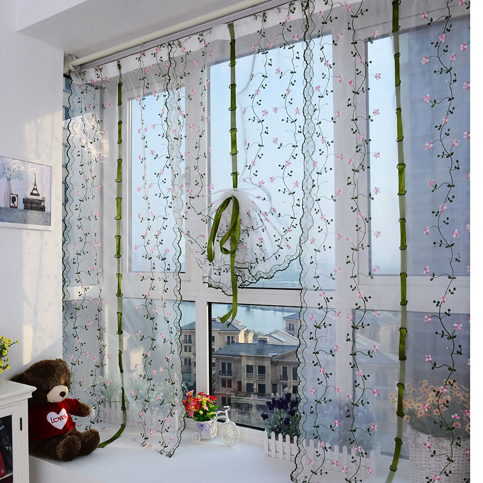 Besticktes Römisches Rollo Mit Rollladen Für Balkon/schlafzimmer, 0,8 X 1 M