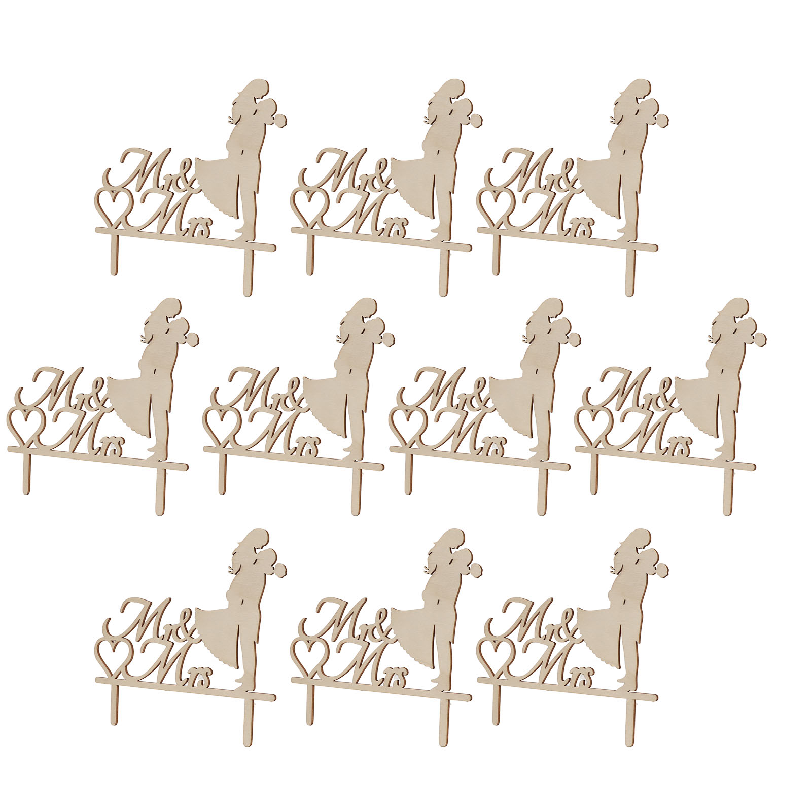 10 Selbstgemachte Dekorative Hochzeitsanhänger, Hängeaccessoires Für Die Brautzeremonie