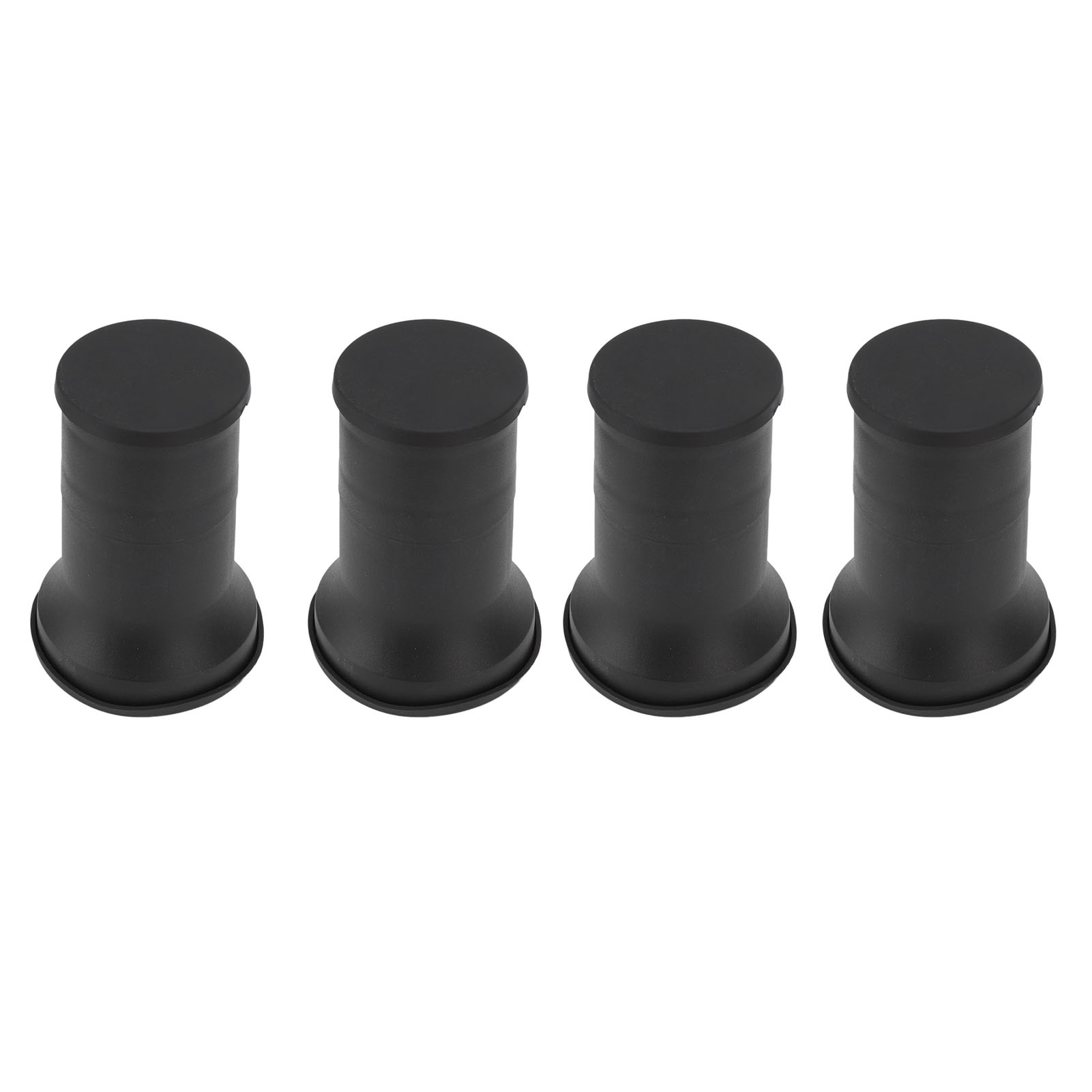 Set Mit 4 Runden, Robusten Möbelfüßen Aus Kunststoff Für Bettbeine, Tische, Sofas Und Nachttische. Stapelbar.