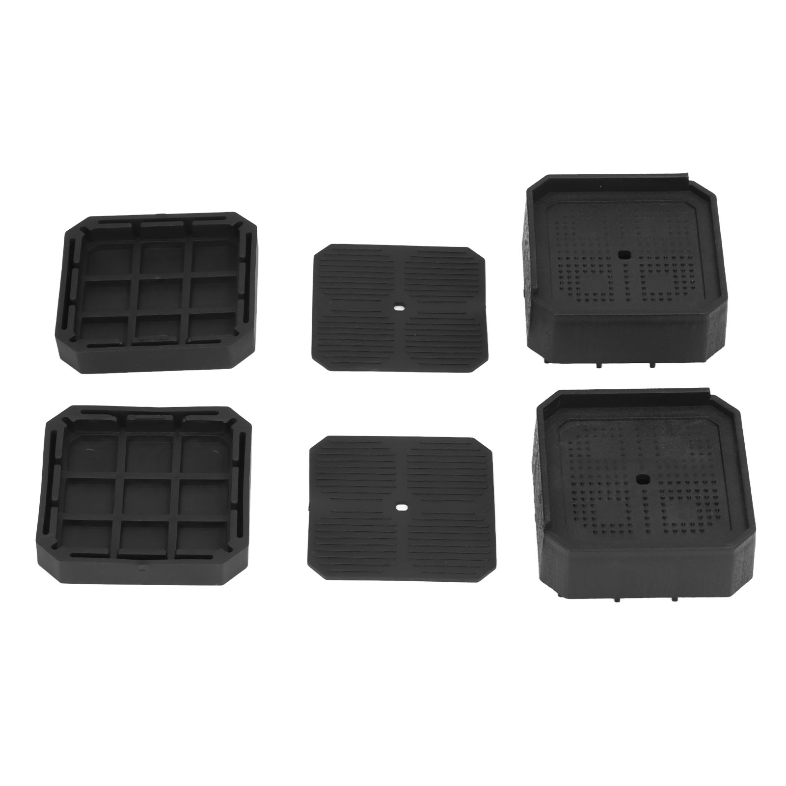 Set Mit 8 Schwarzen, L-förmigen Erhöhungen Für Betten, Möbel, Schränke, Tische Und Stühle, Rutschfest, Verstellbare Basis Für Waschmaschinen