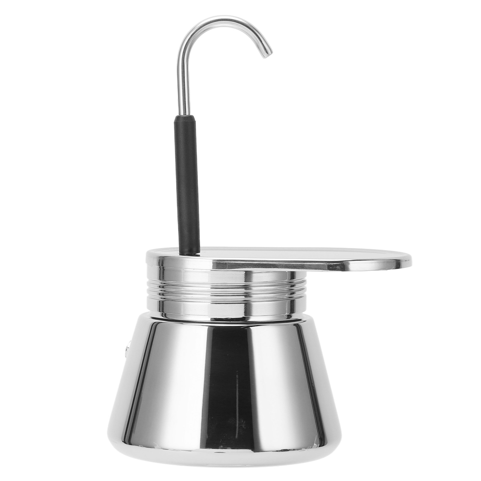 Italienische Moka-kanne Mit Einem Einzelnen 200-ml-rohr, Espressomaschine Aus Edelstahl Für Selbstgemachten Filterkaffee, Italienische Druckkaffeemaschine.