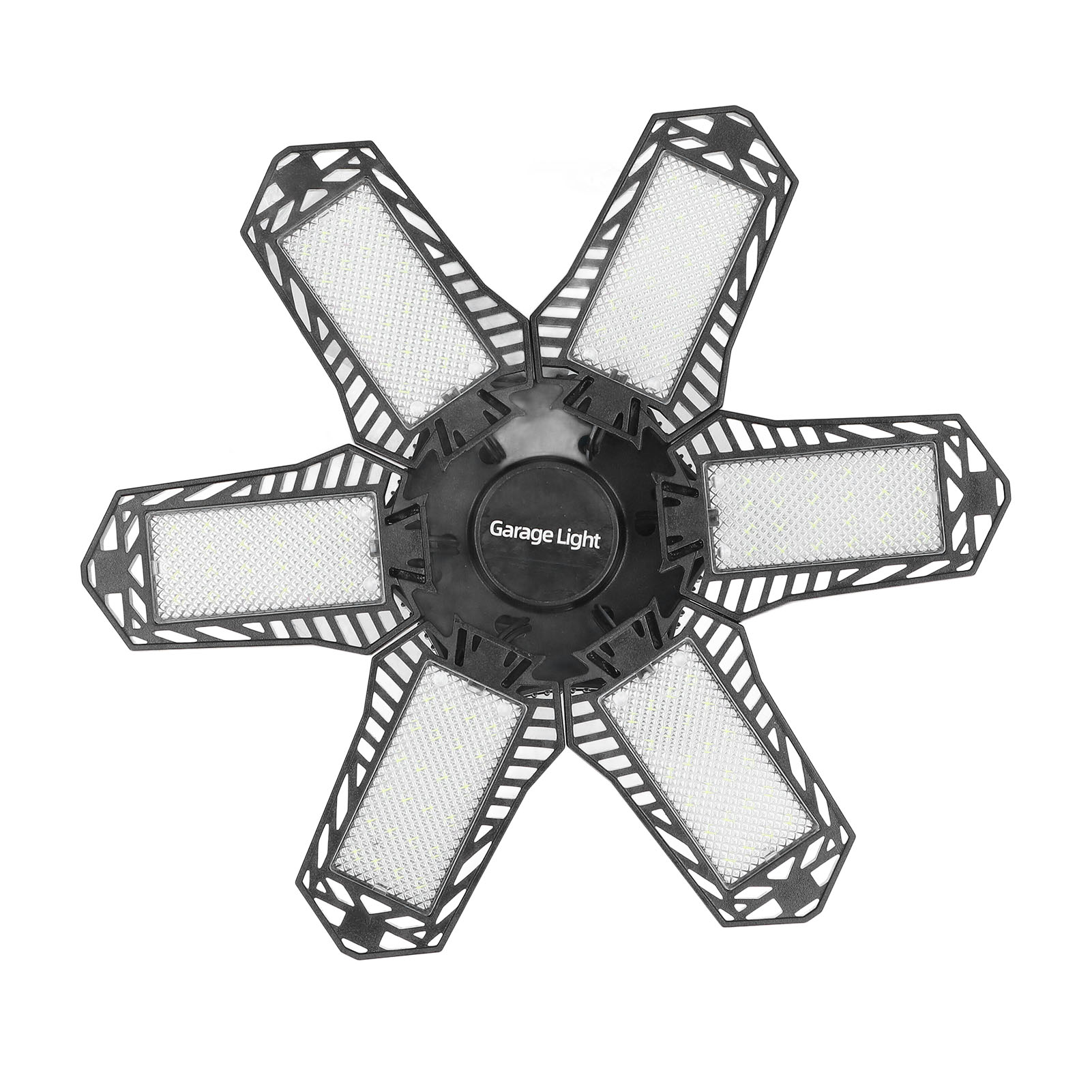 E27 24w 1800lm Led-garagenleuchte Mit 6 Klappbaren Armen, Industriebeleuchtung, Werkstattleuchte Für Den Innenbereich, 85–265 V, Klassische Miniaturversion